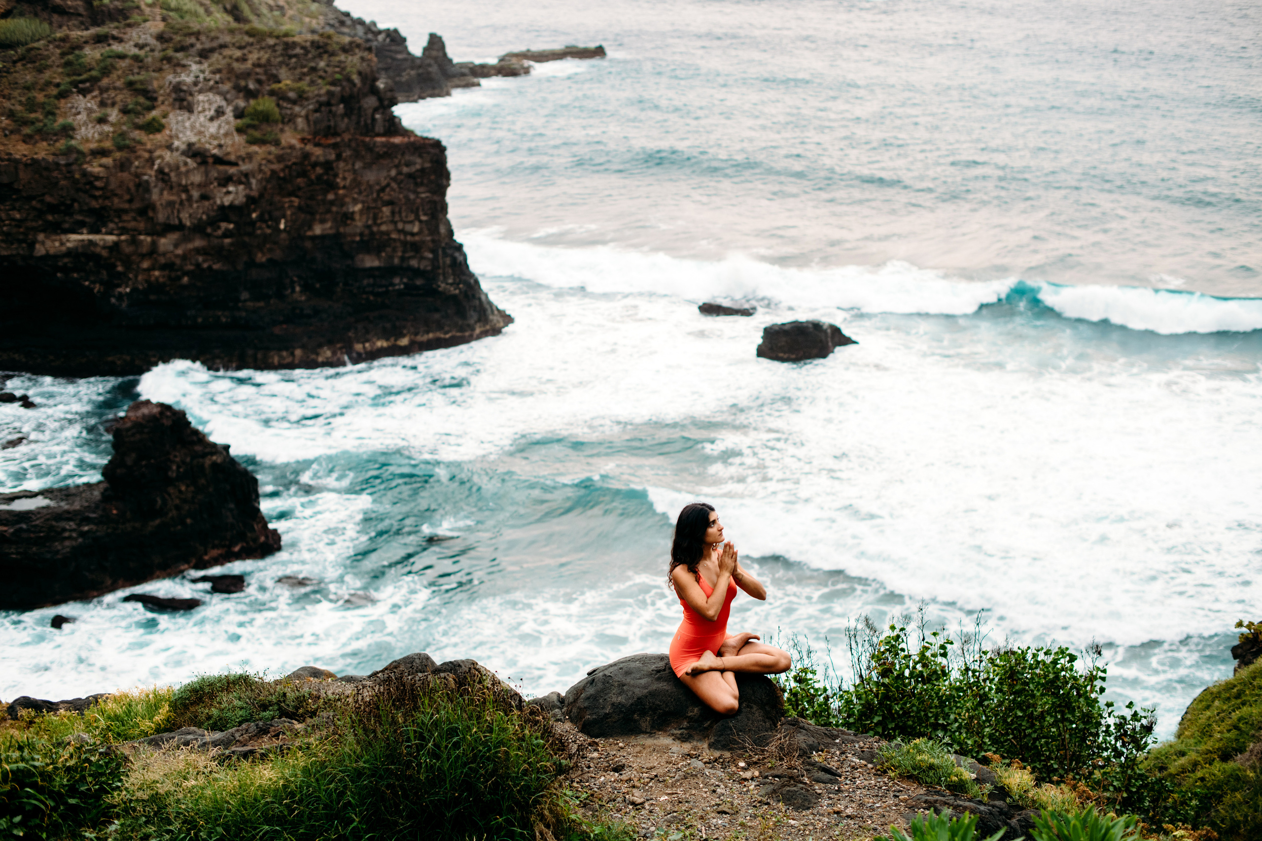 Yoga girl. Puerto de la Cruz
