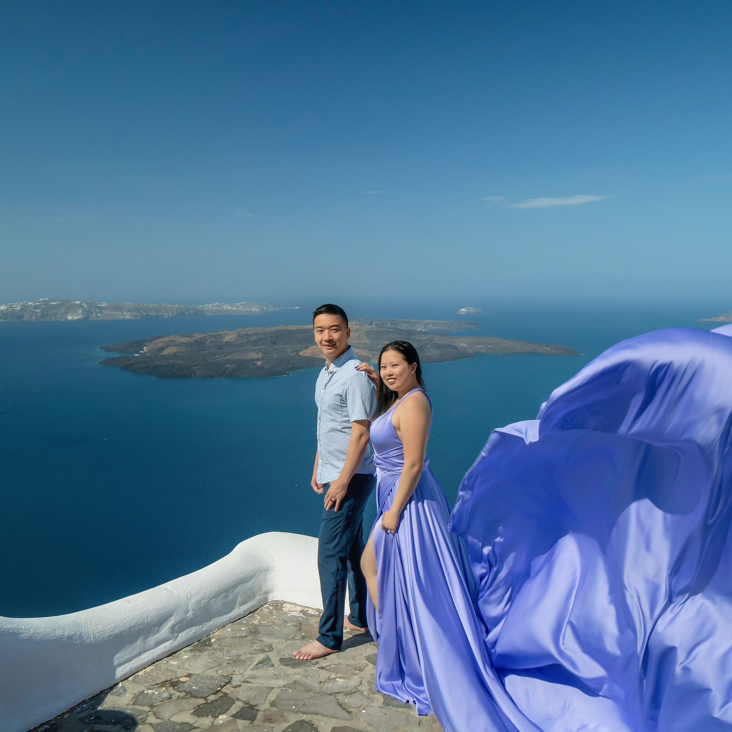 Photoshoot in&nbsp;Imerovigli, Santorini