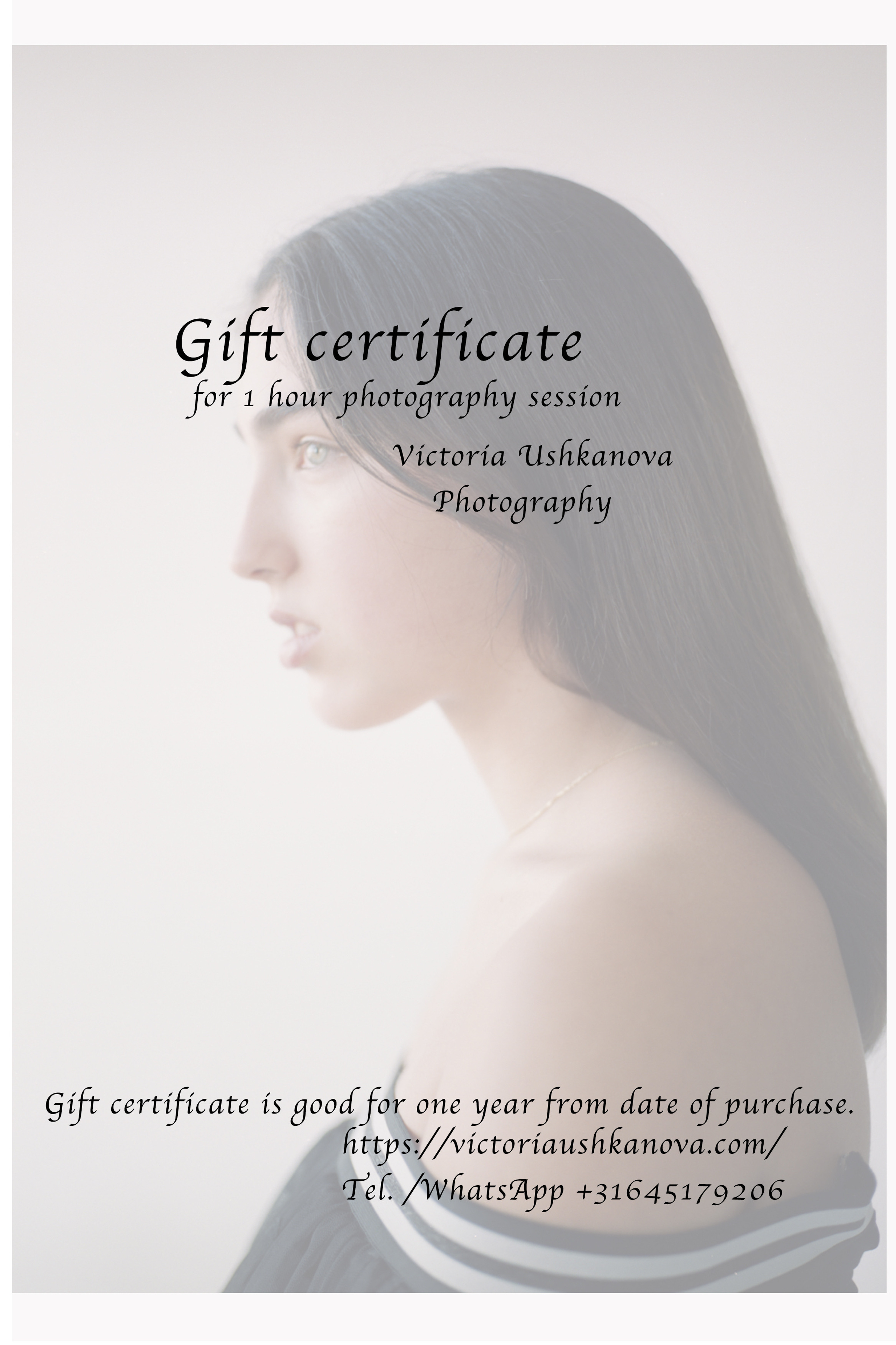PHOTOGRAPHY GIFT GARD