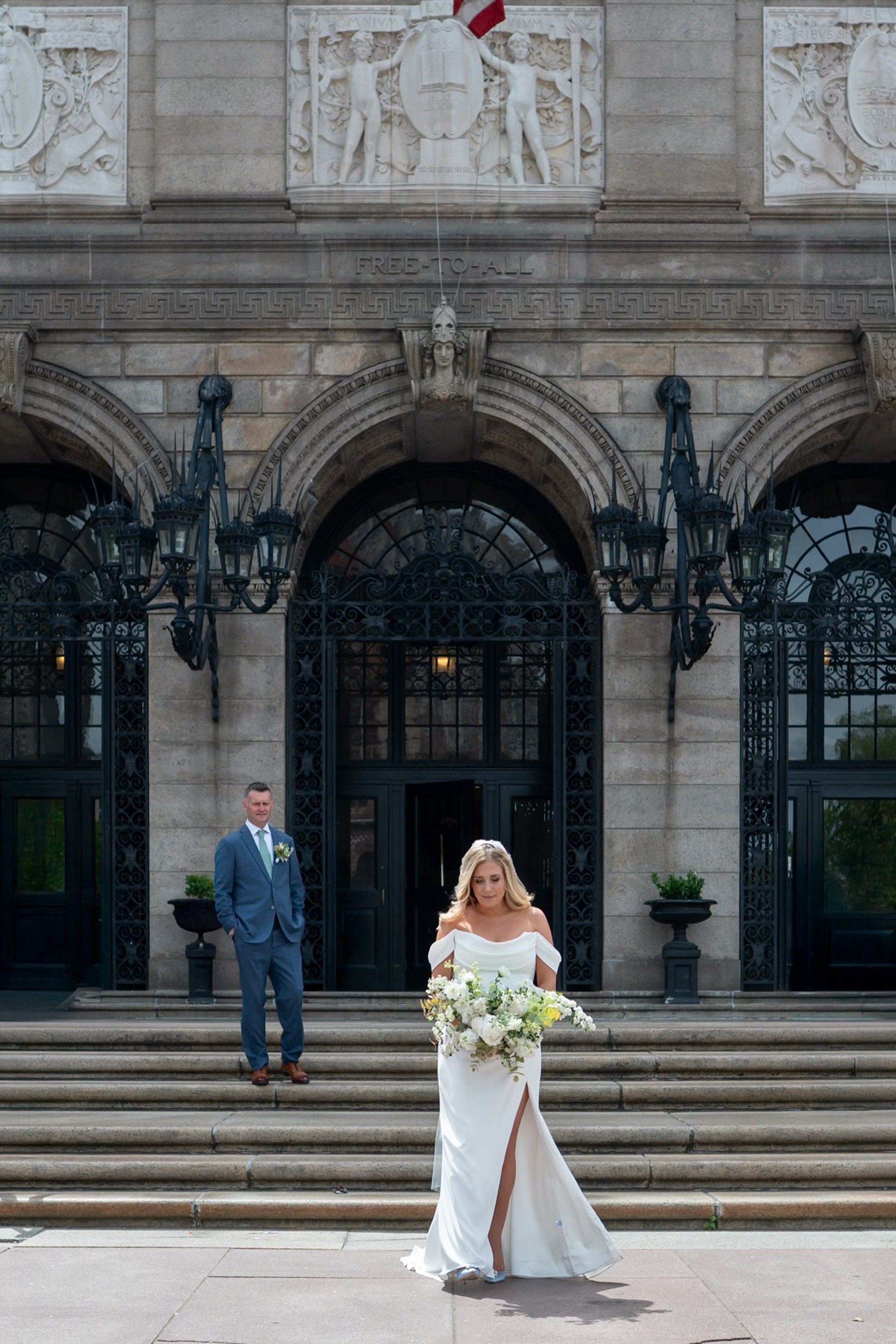 Smiles and love at&nbsp;the Boston Public Library