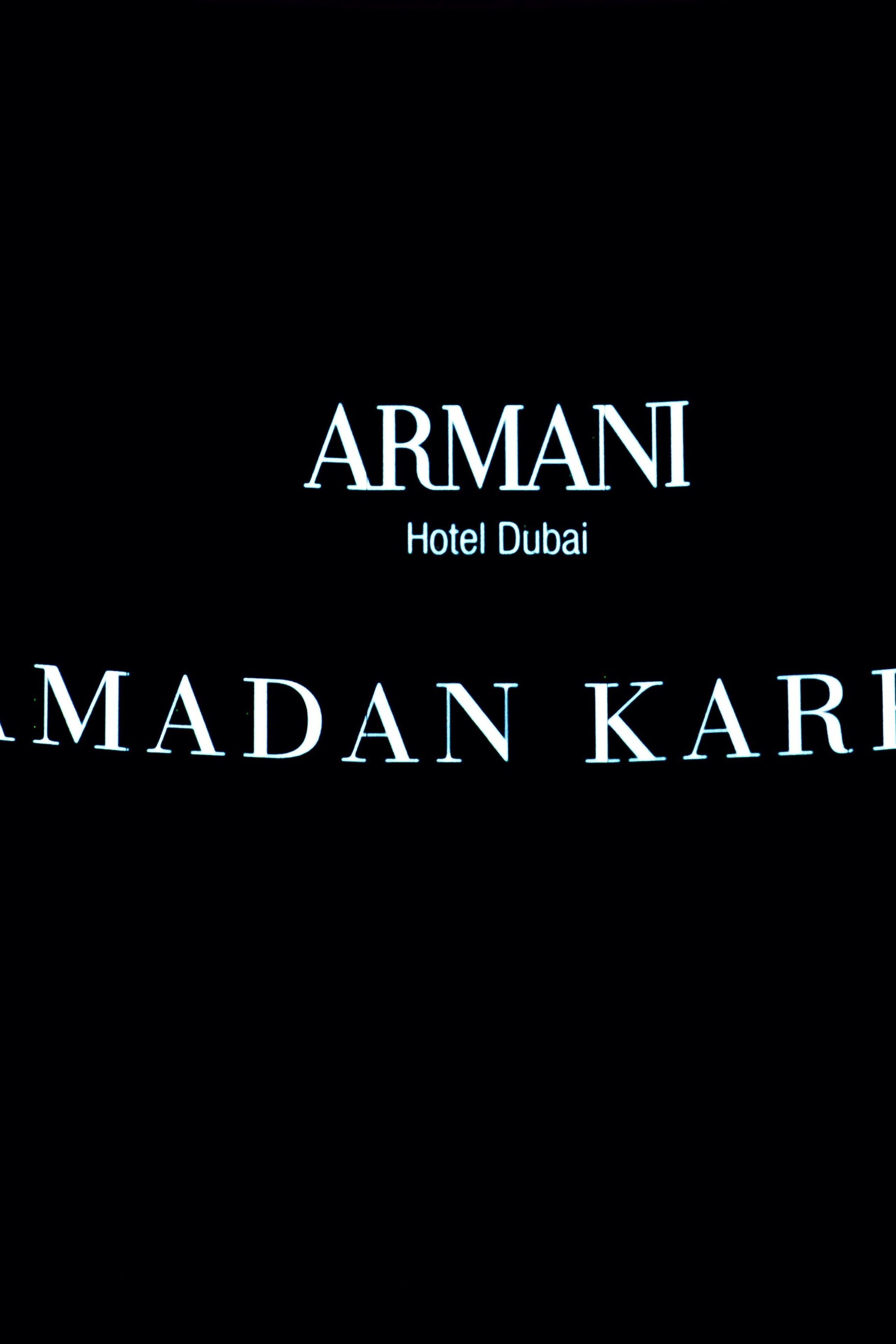 Iftar Armani Dubai