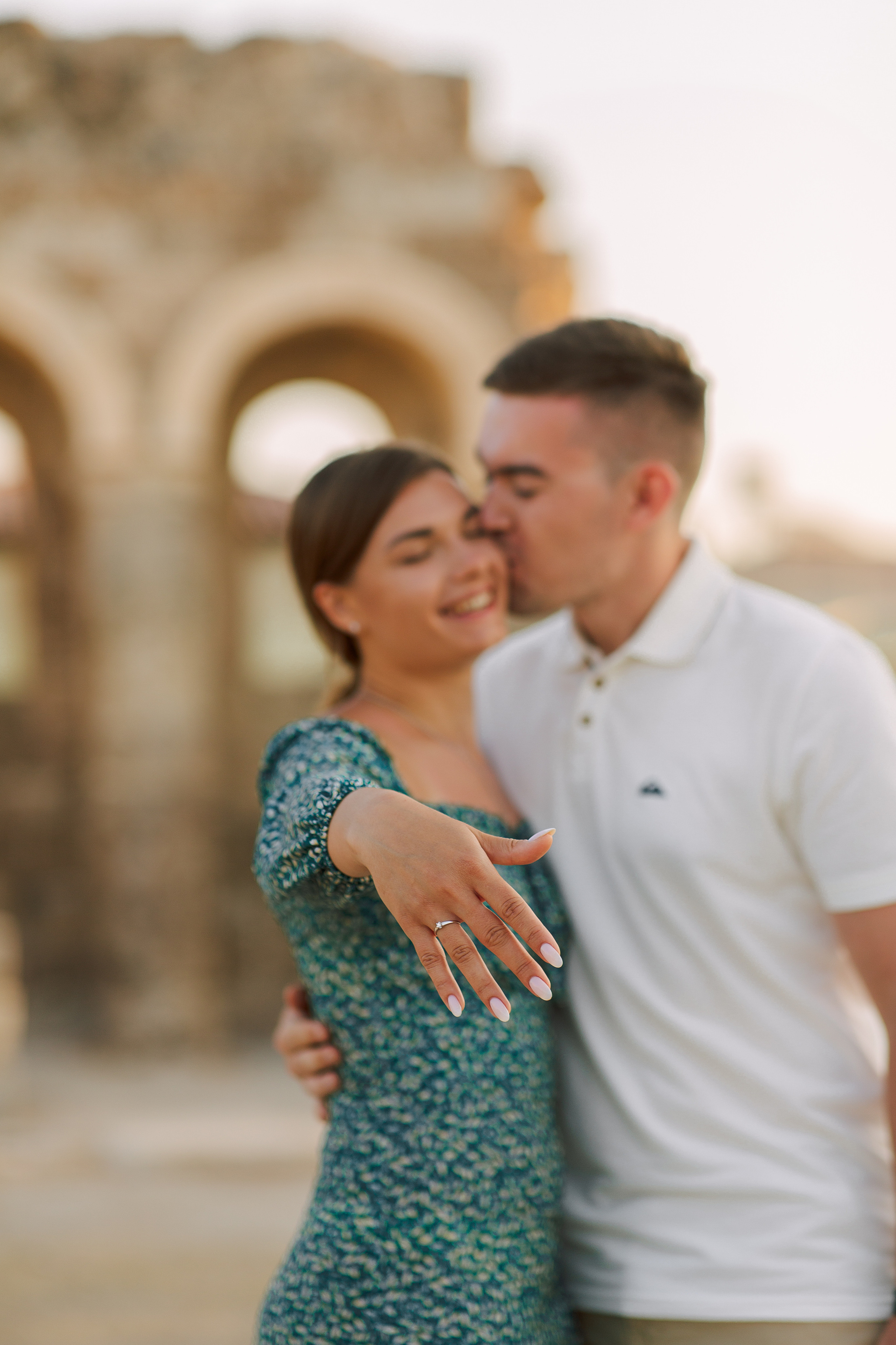 Marriage proposal in the ancient city of Side
