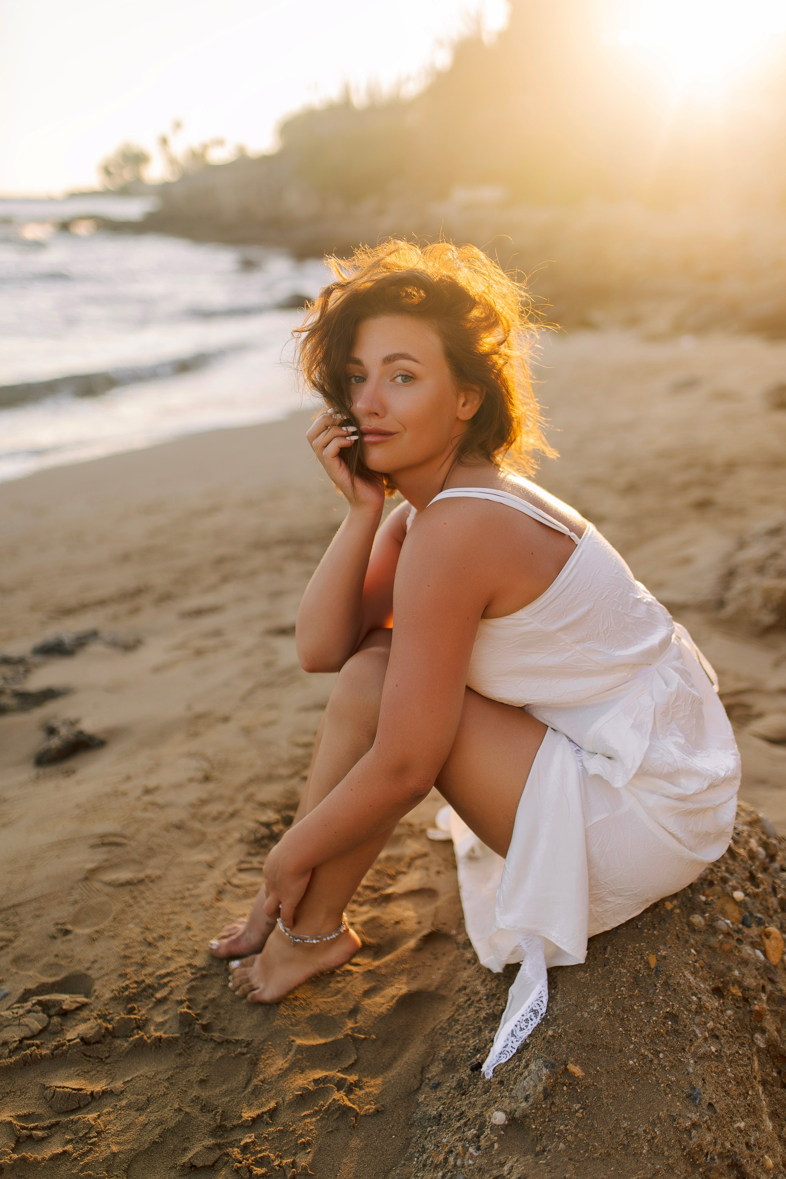 Sunset. Individual photo session on the beach in Side…