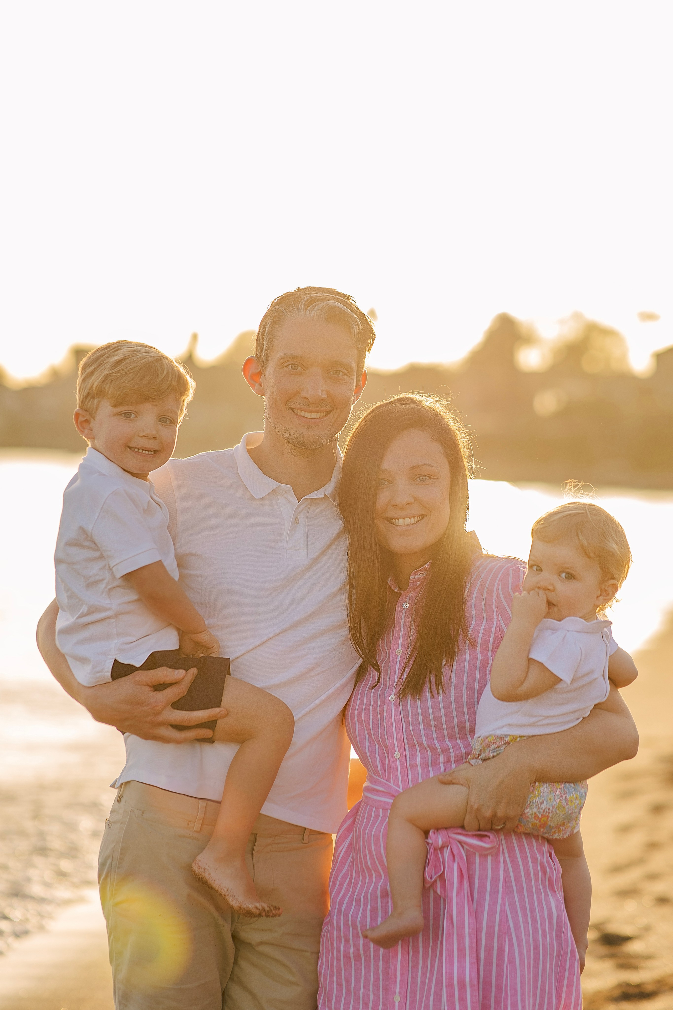 1.Beach. Sunset.Family photo session on the beach in Side at sunset.