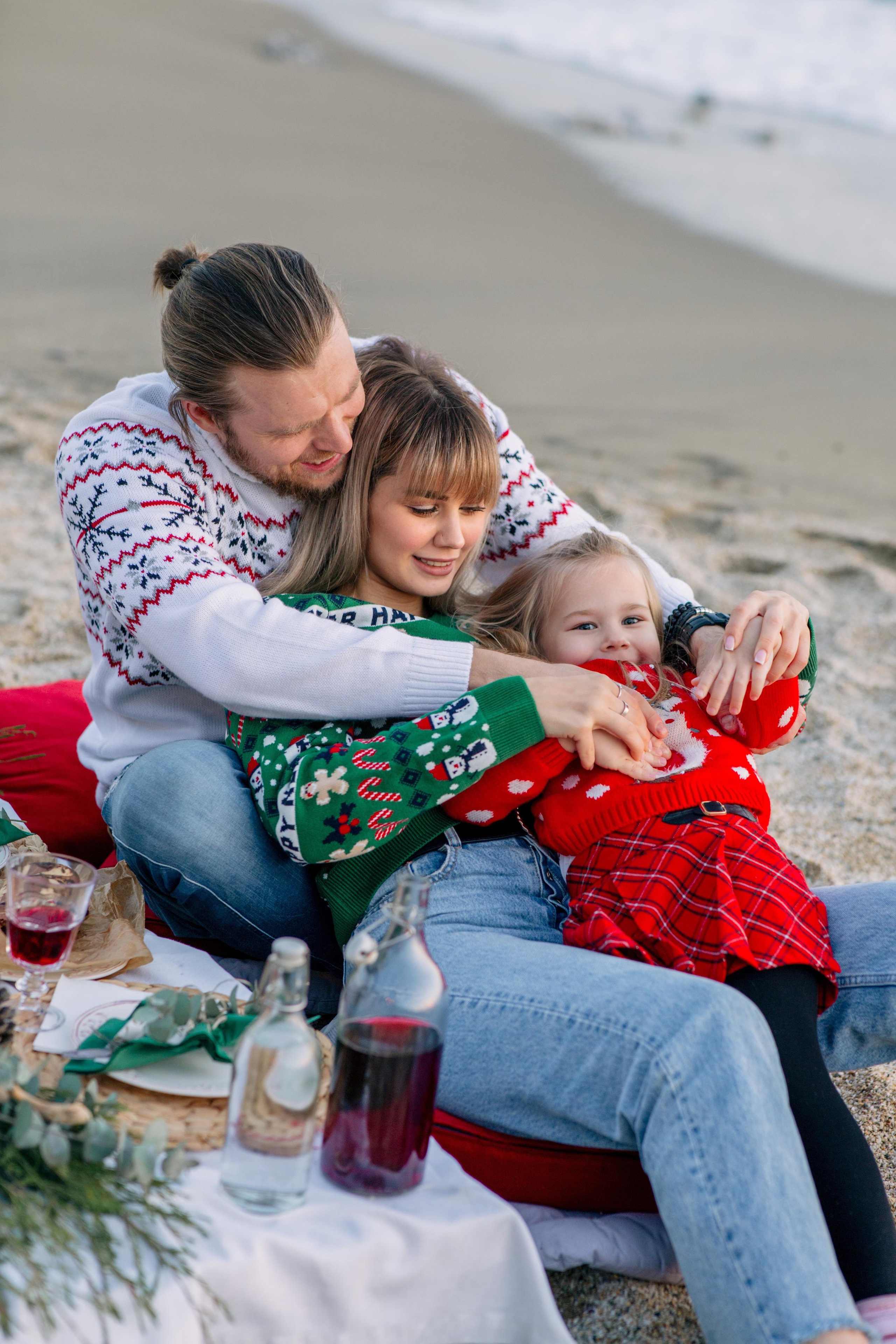 Новогодняя фотосессия на пляже