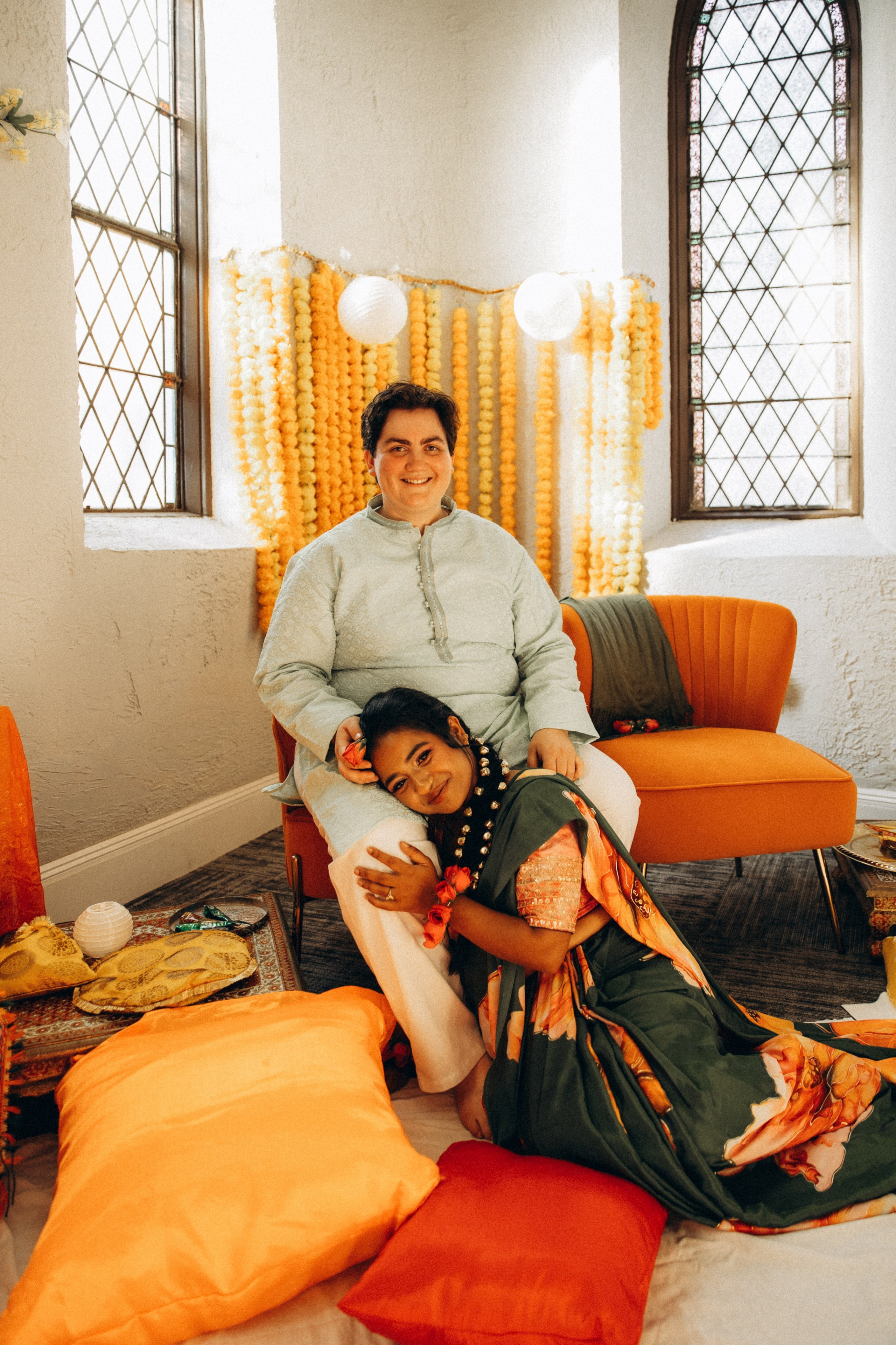 Two Brides Haldi Ceremony in&nbsp;Boston