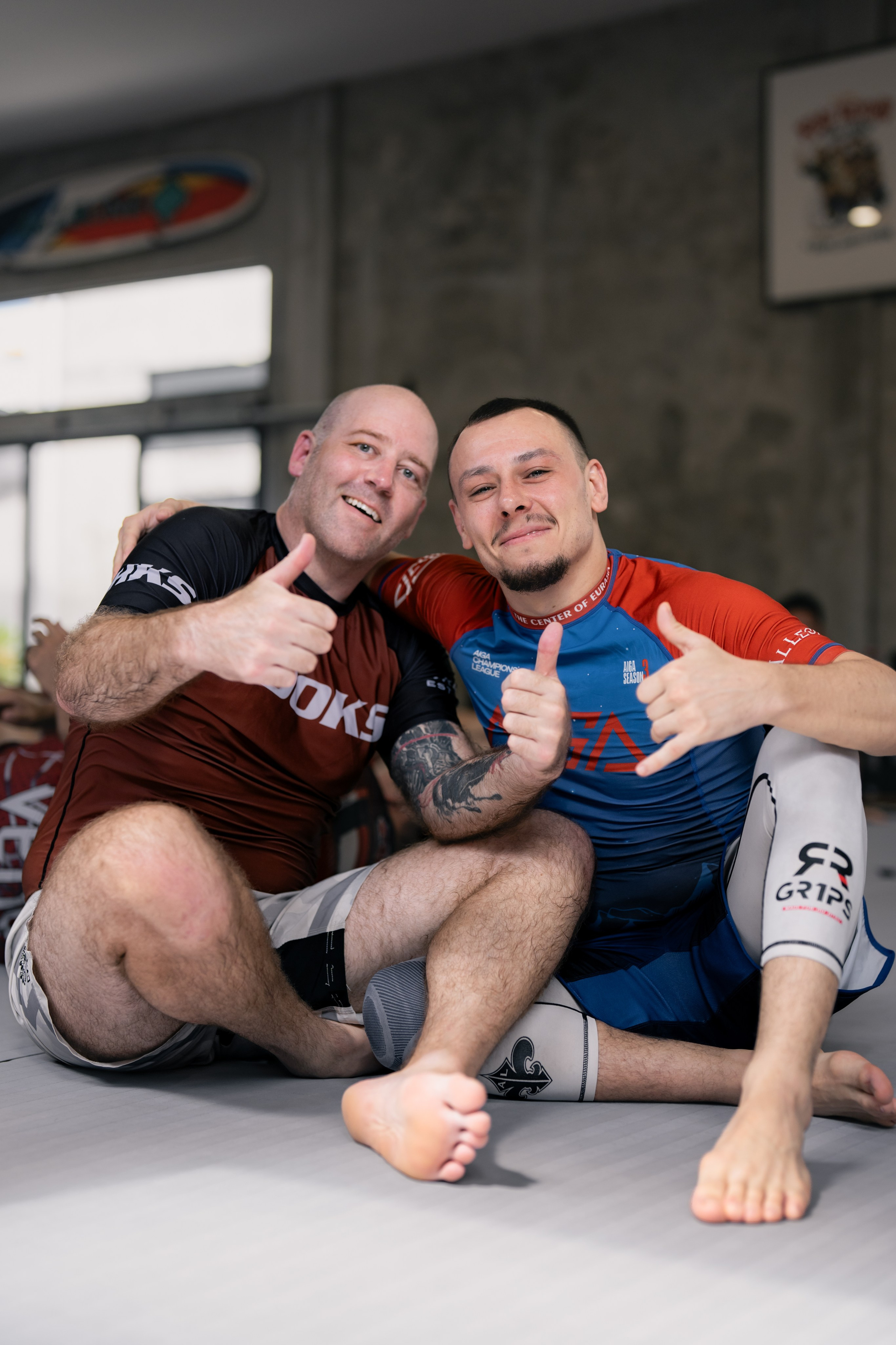 Demian MAIA and Felipe PENA, ADCC World Champions, BJJ training session. Коммьюнити фотограф, Москва, Сергей Зворыгин