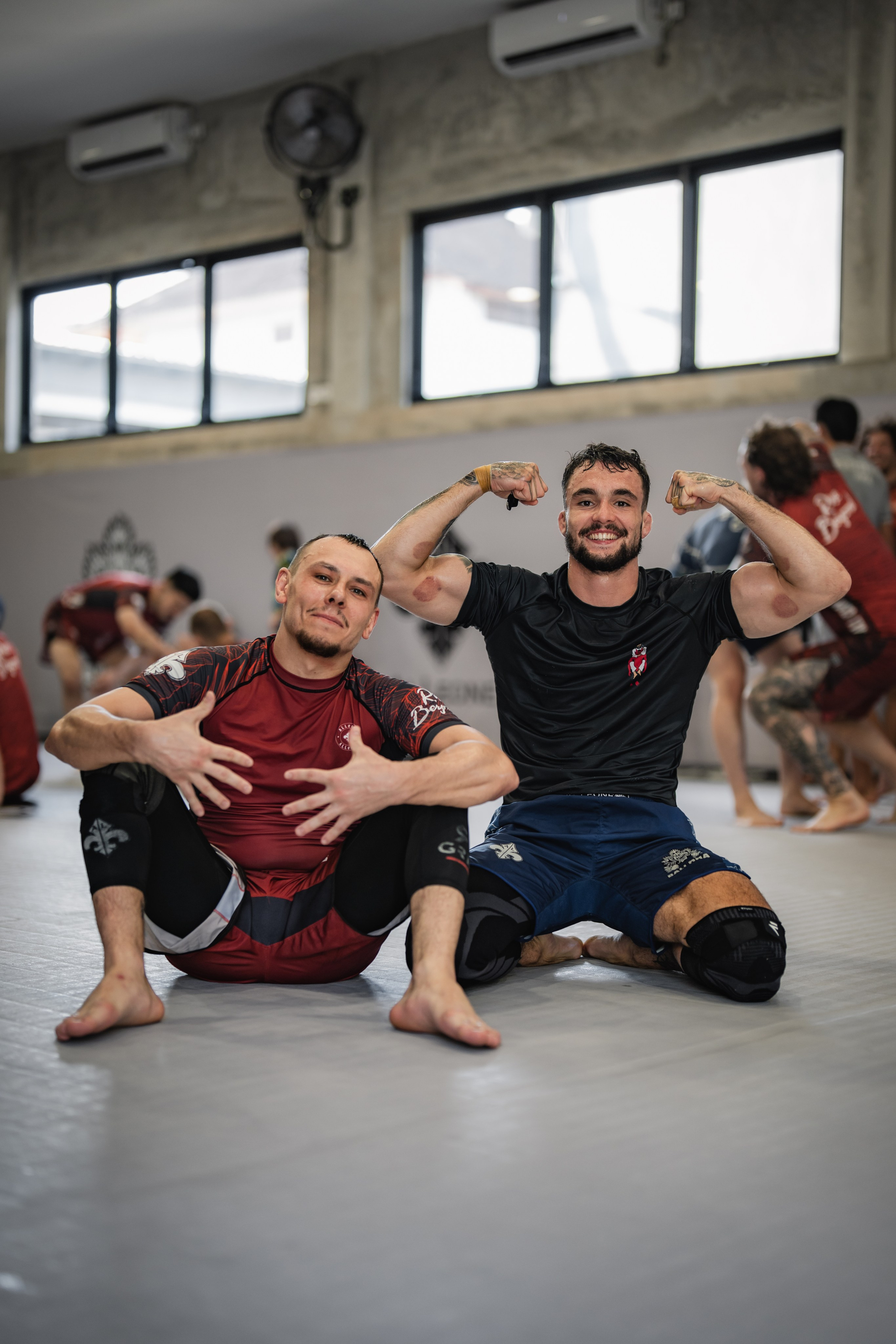 Demian MAIA and Felipe PENA, ADCC World Champions, BJJ training session. Коммьюнити фотограф, Москва, Сергей Зворыгин