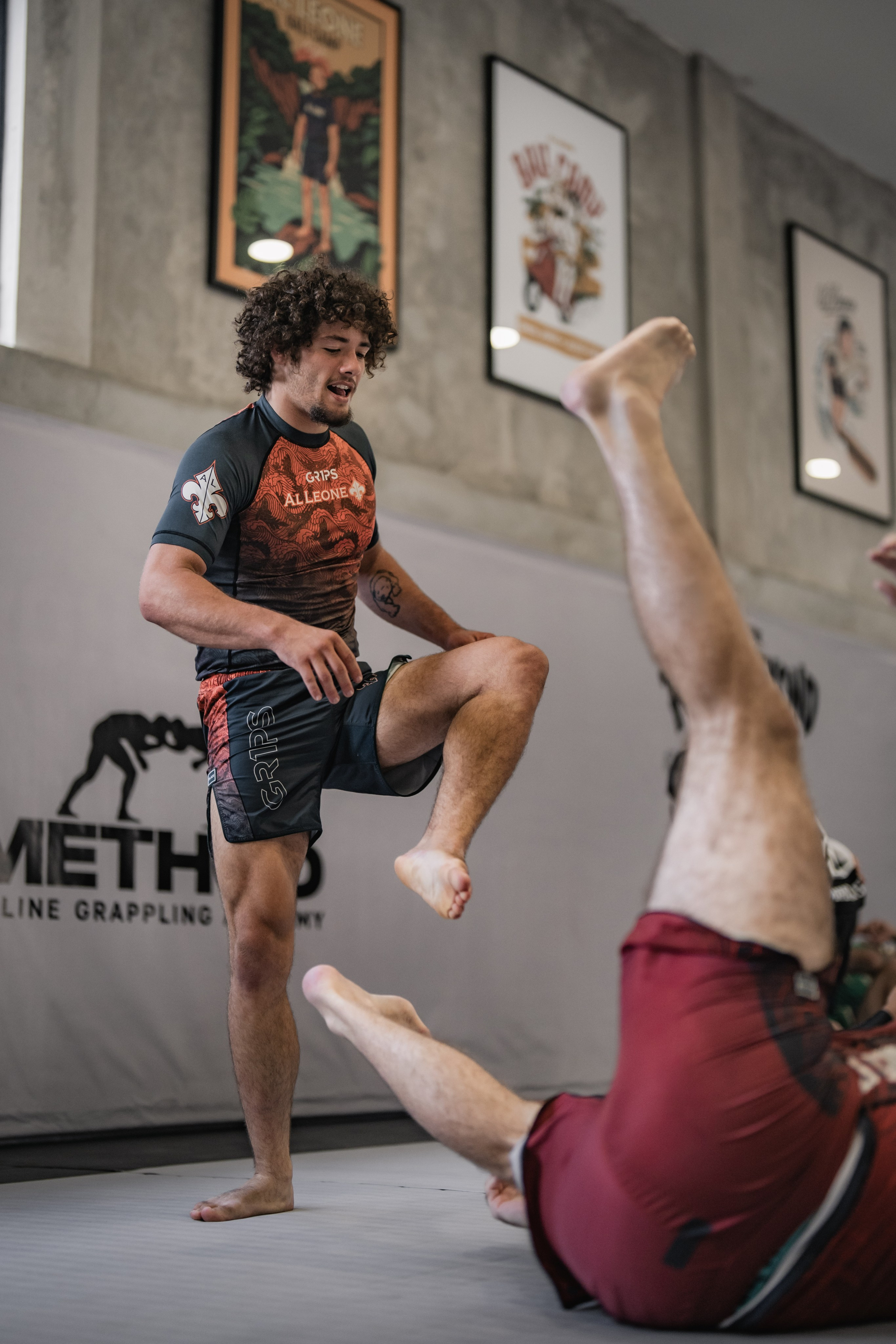 Demian MAIA and Felipe PENA, ADCC World Champions, BJJ training session. Коммьюнити фотограф, Москва, Сергей Зворыгин