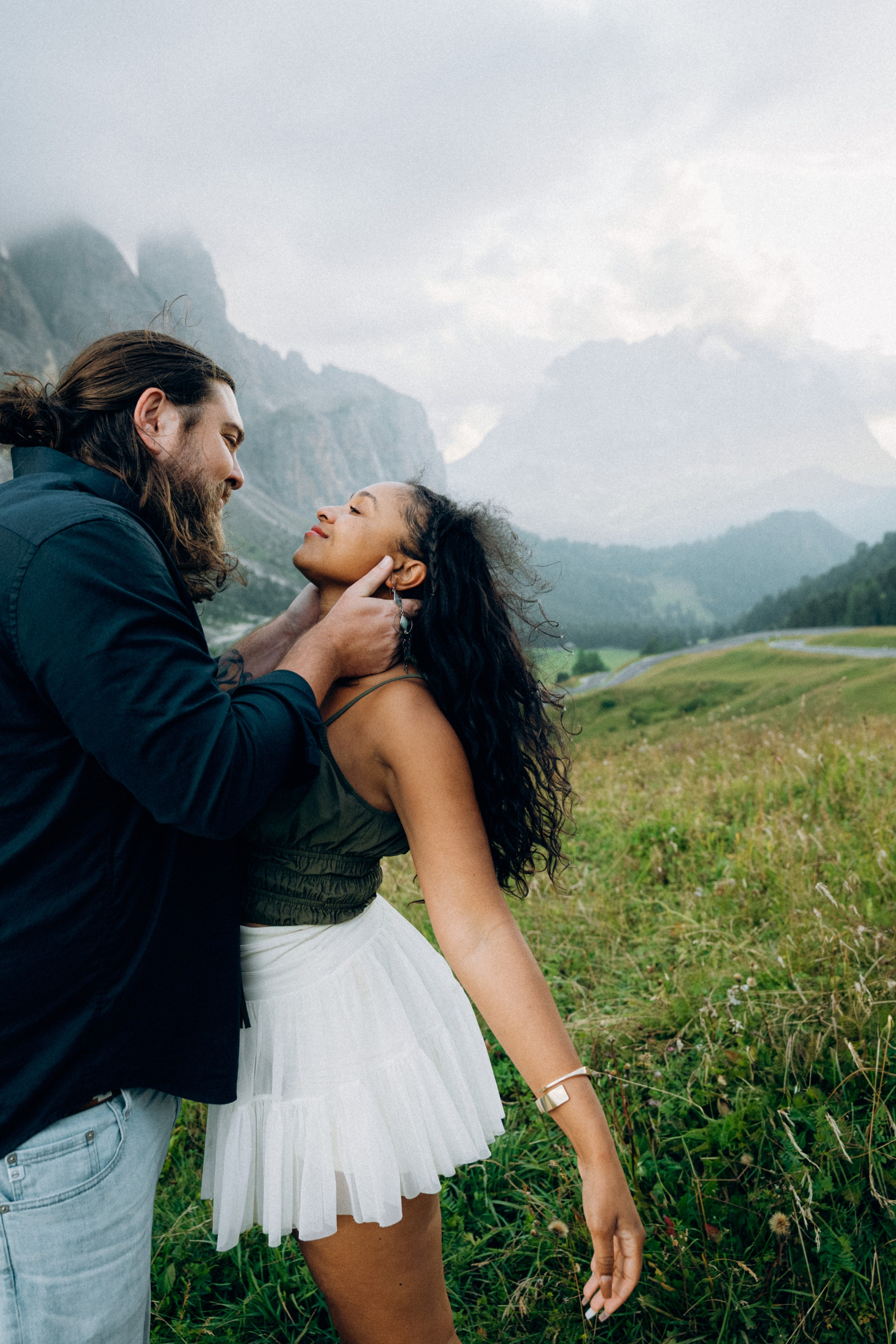 Cinematic photographer in the Dolomites, Italy, Europe