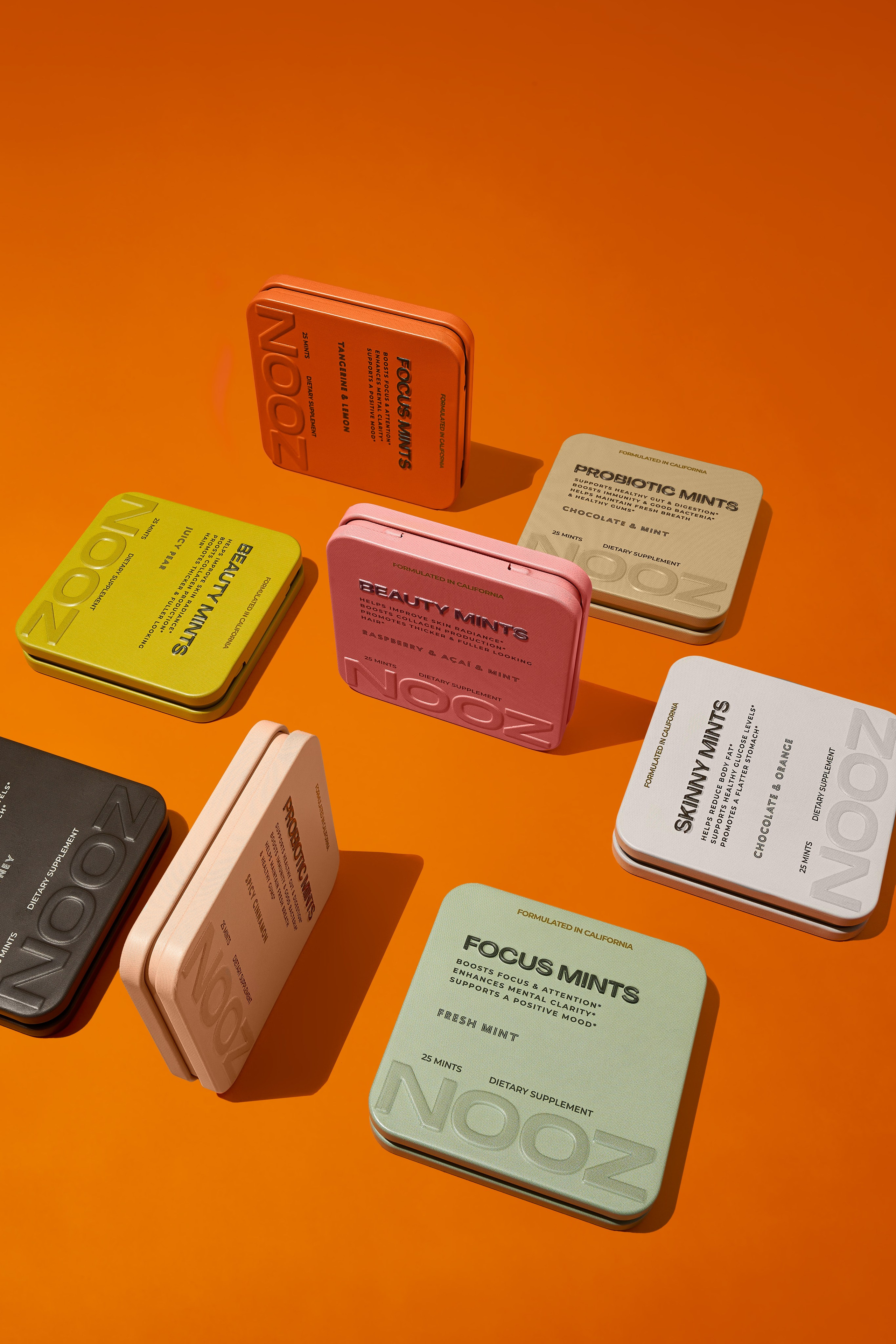 NOOZ: nine flavours that read as&nbsp;one line