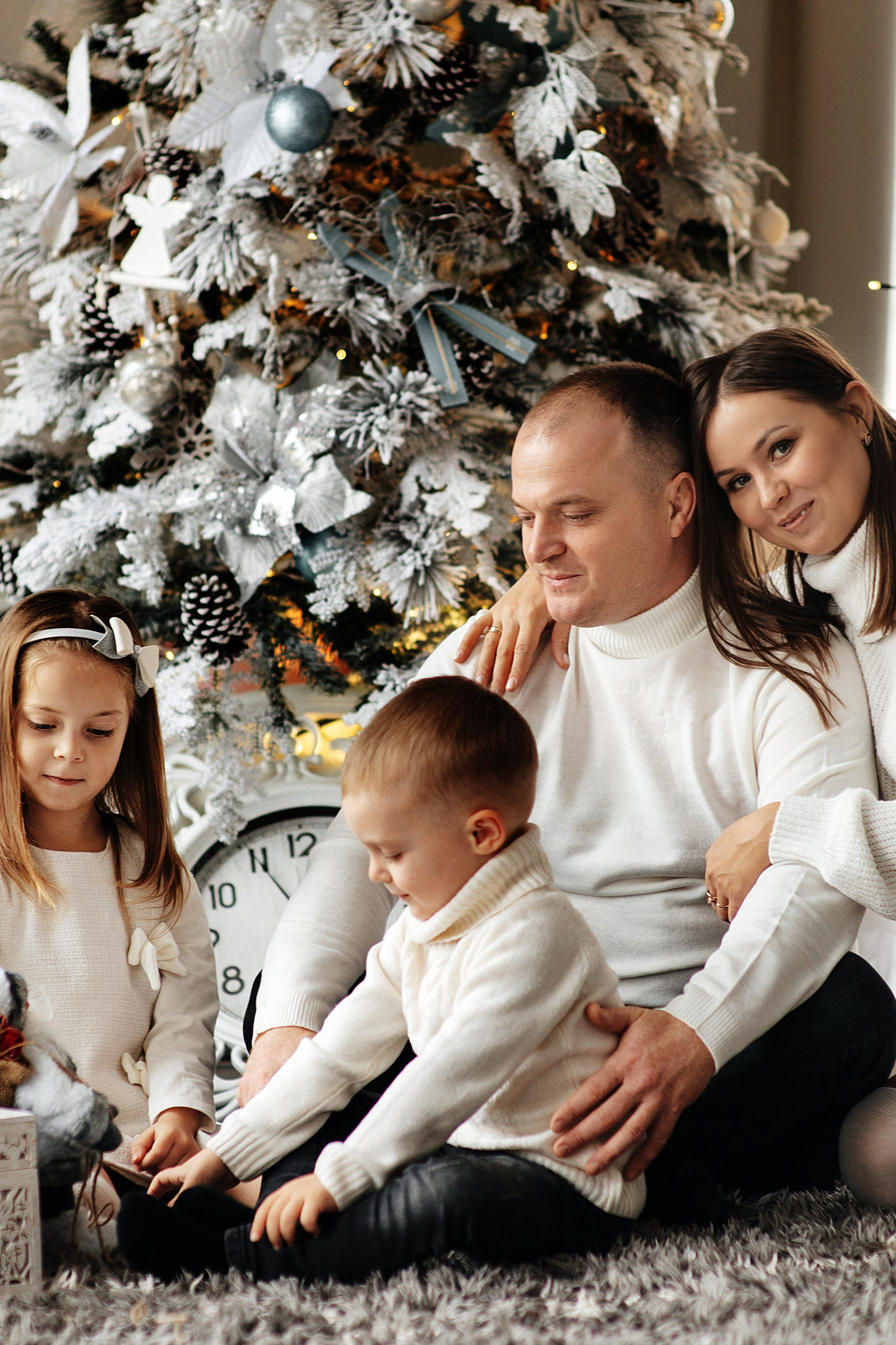 New Year Happy Family