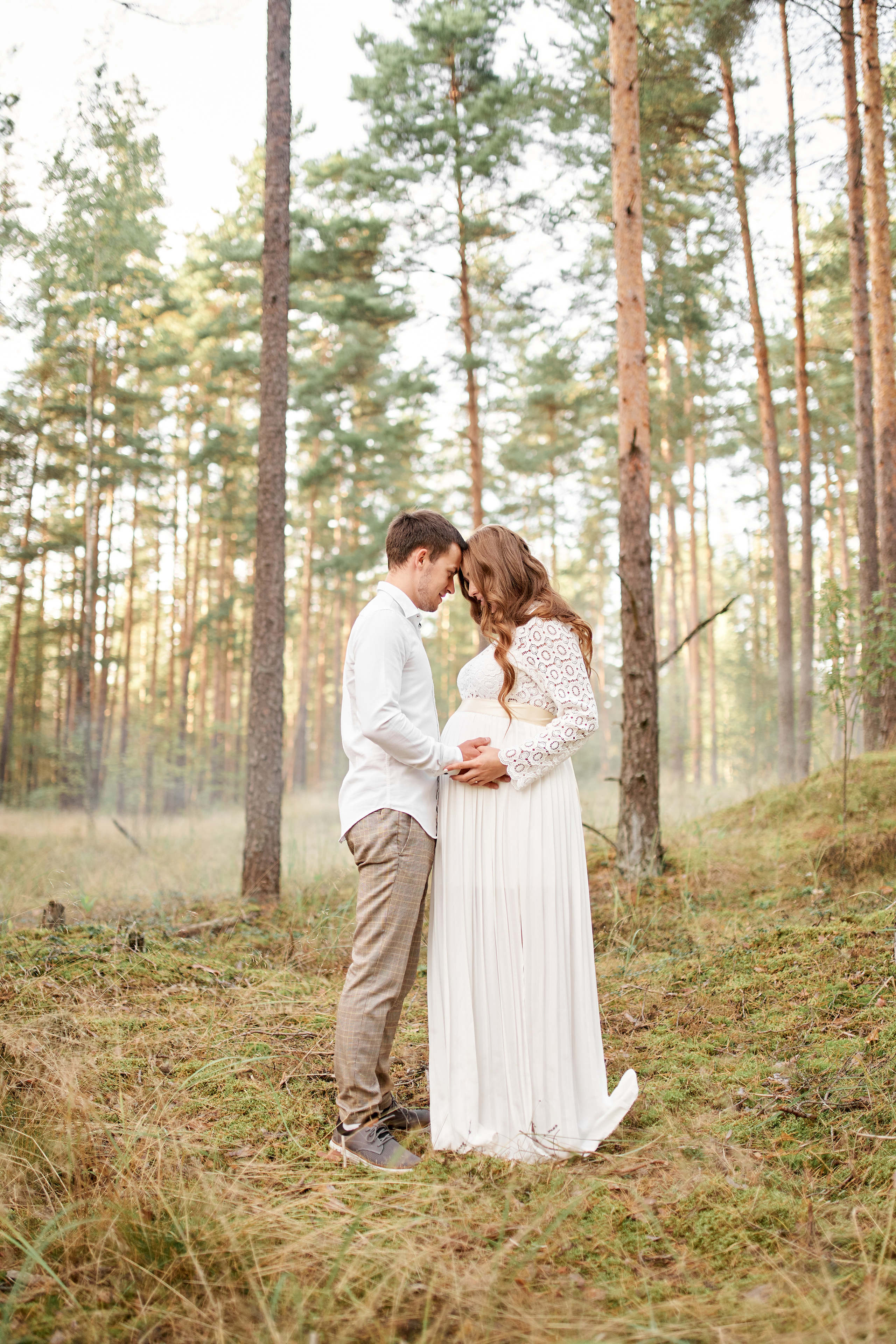 Лесная фотосессия беременности