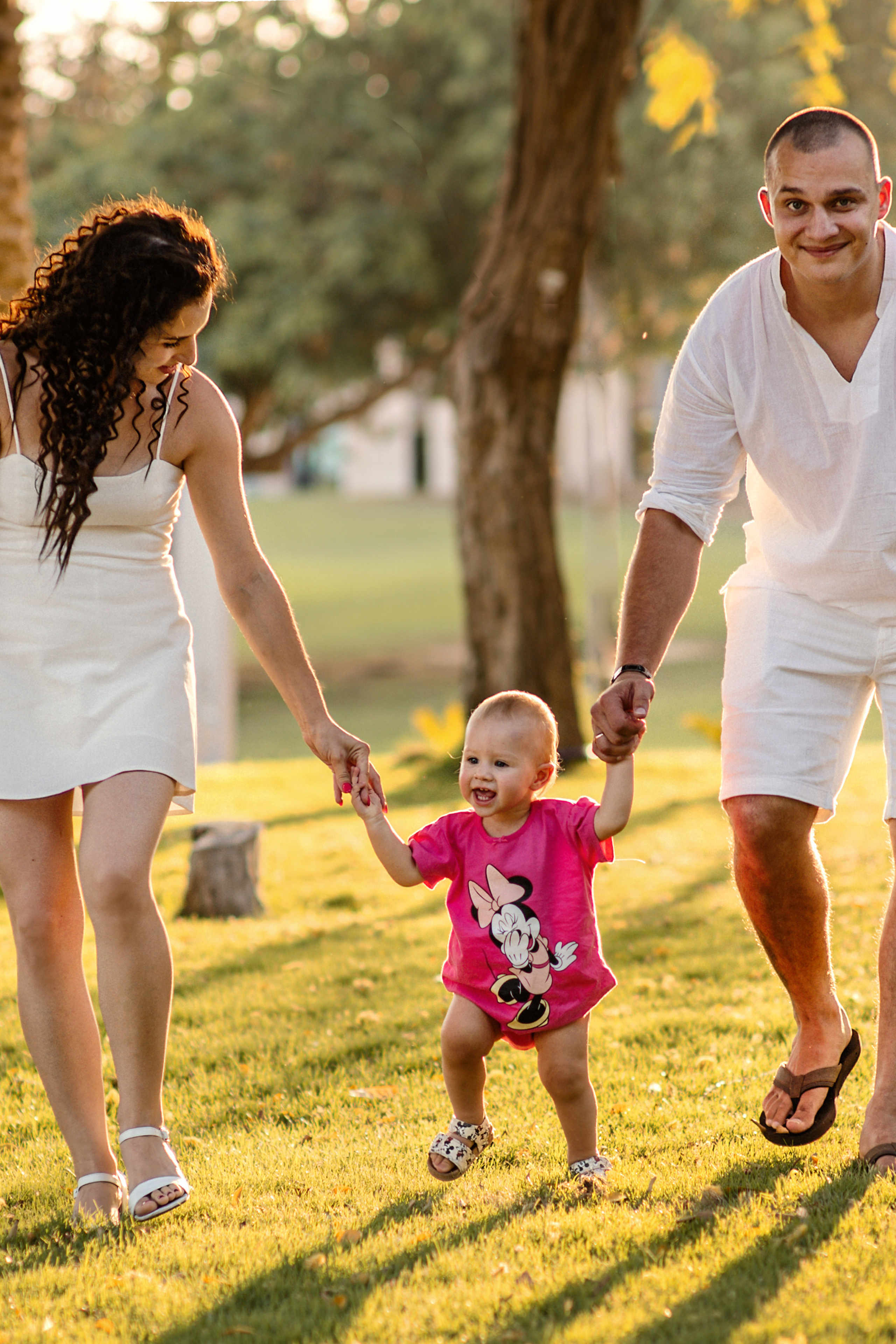 Семейная съемка в парке_1 годик малышке Мие