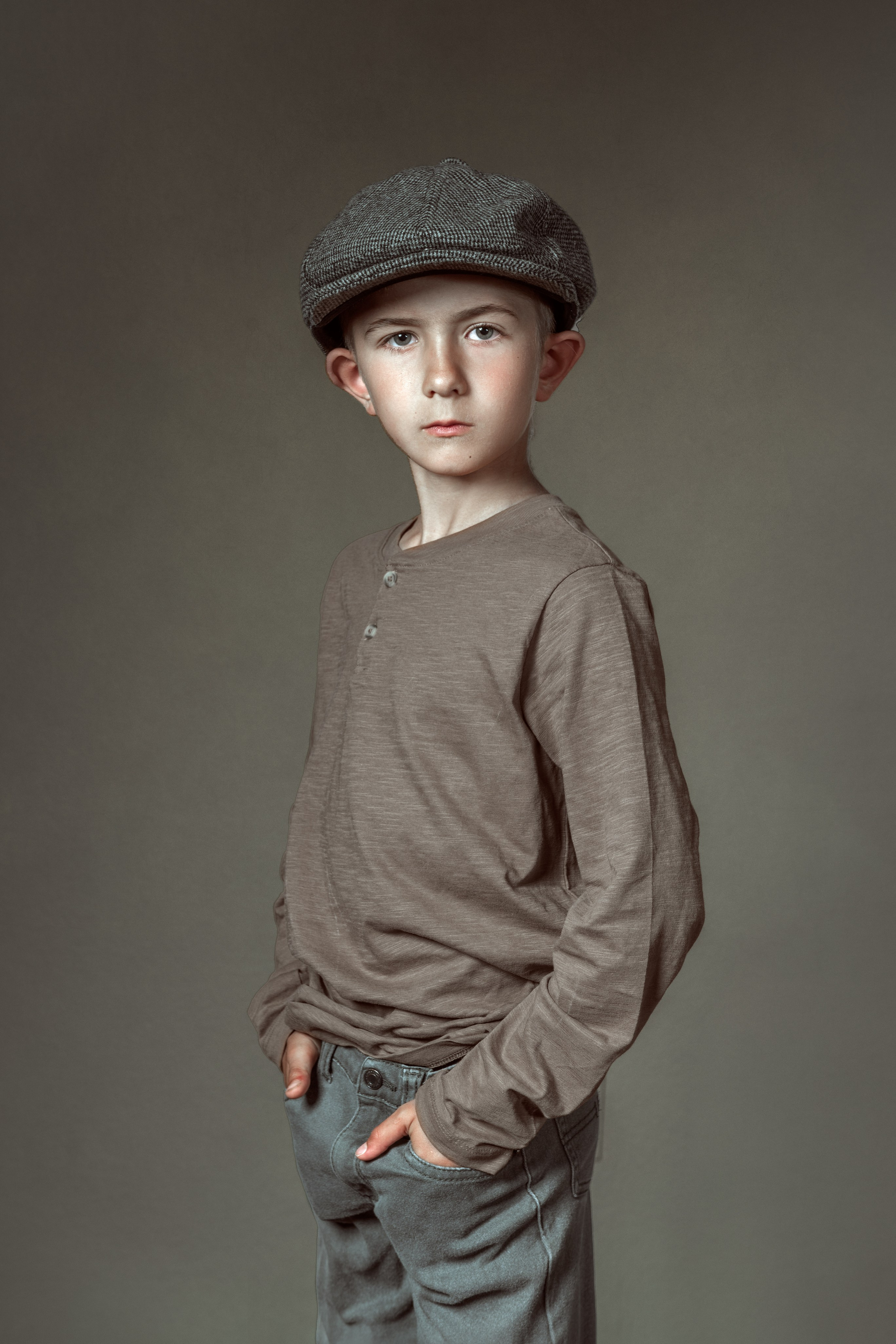 portrait photography child vintage style timeless classic moody