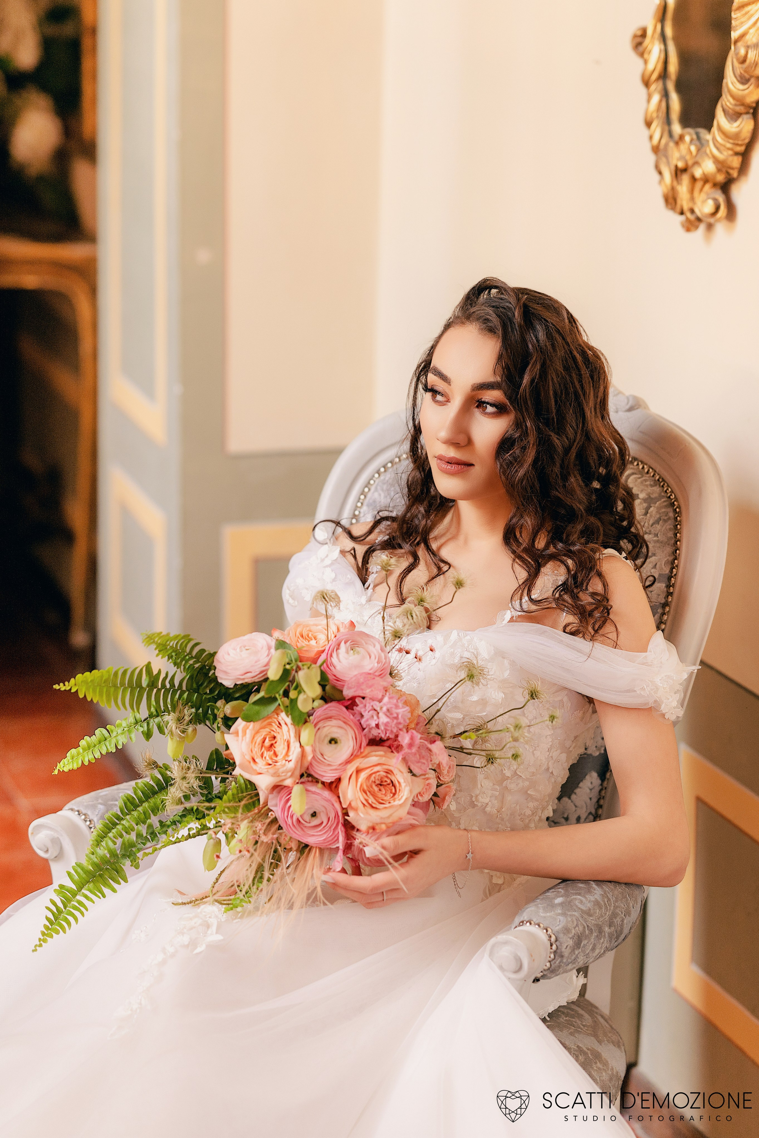 Shooting Fashion Sposa a Villa del Cardinale