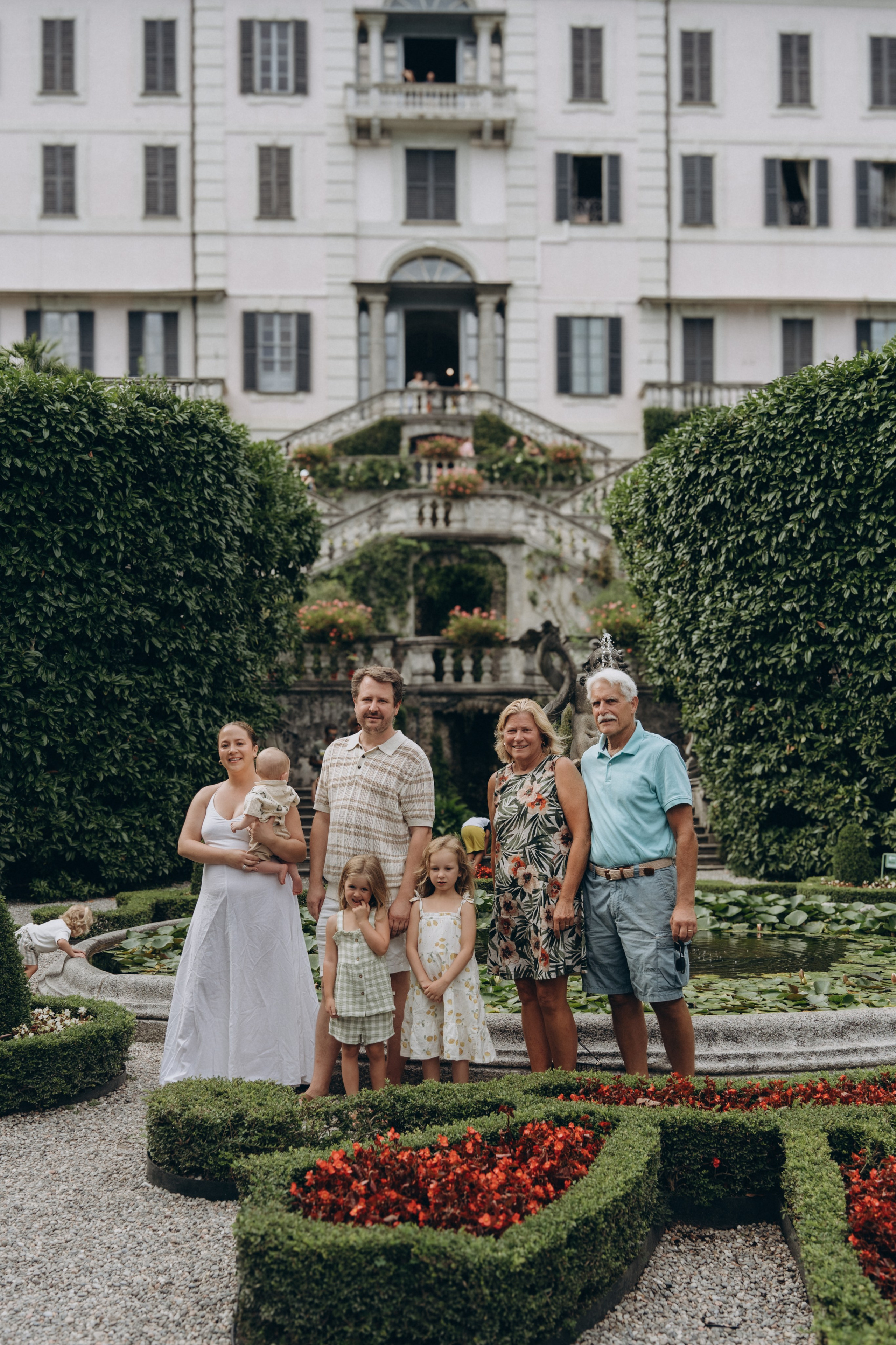 Family moments in Como Lake