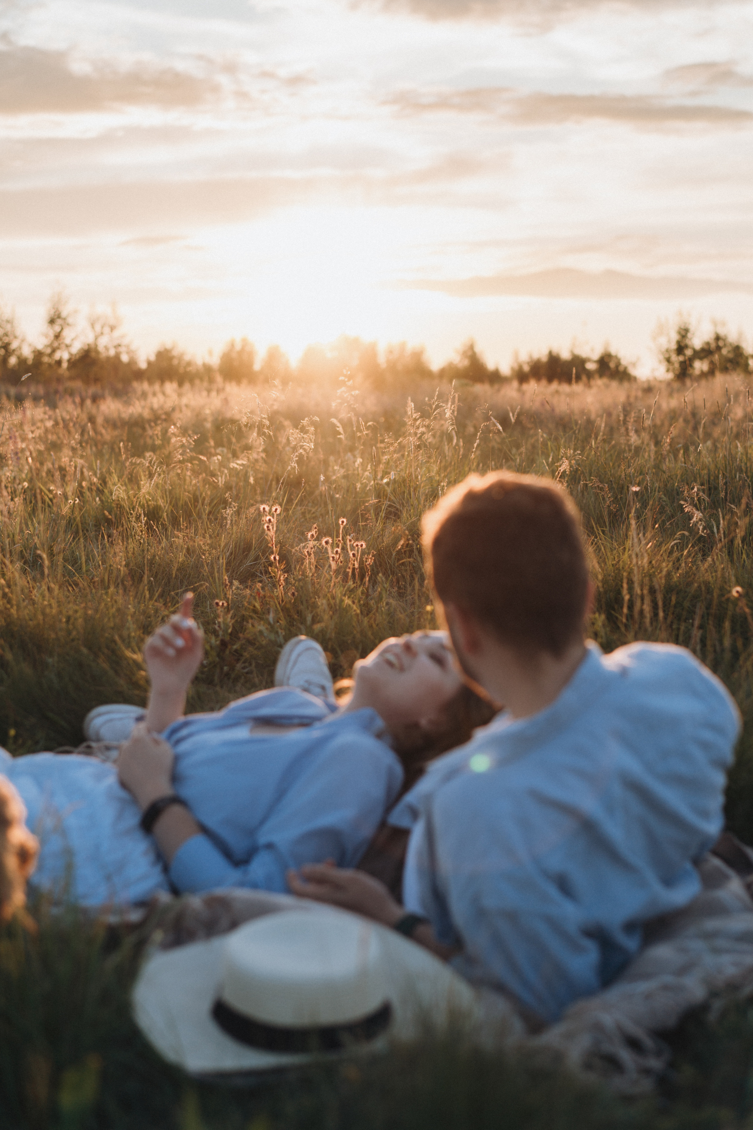 A Sunset Story in the Lupine Fields