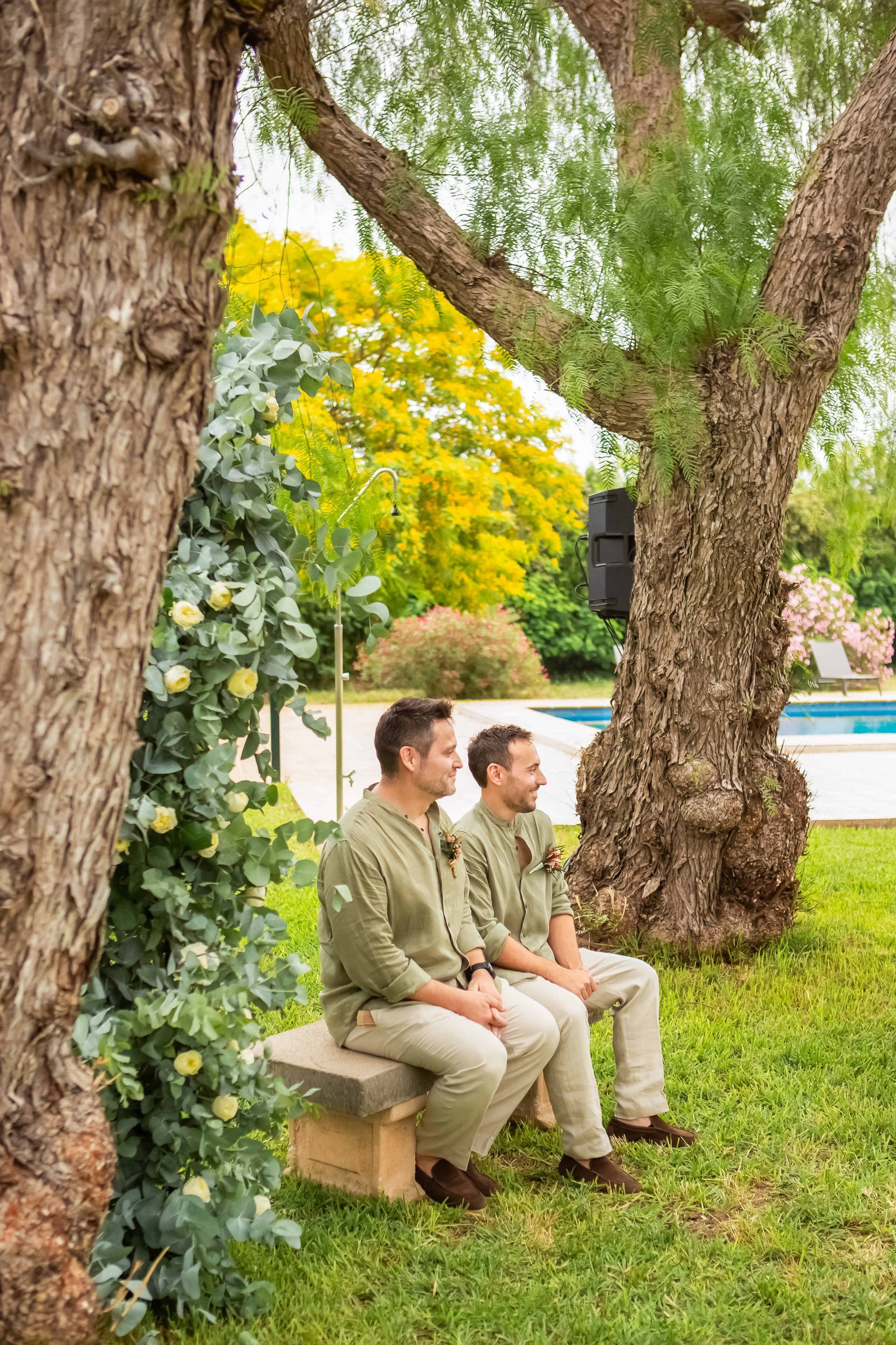 Gay couple wedding portrait in Costa Blanca