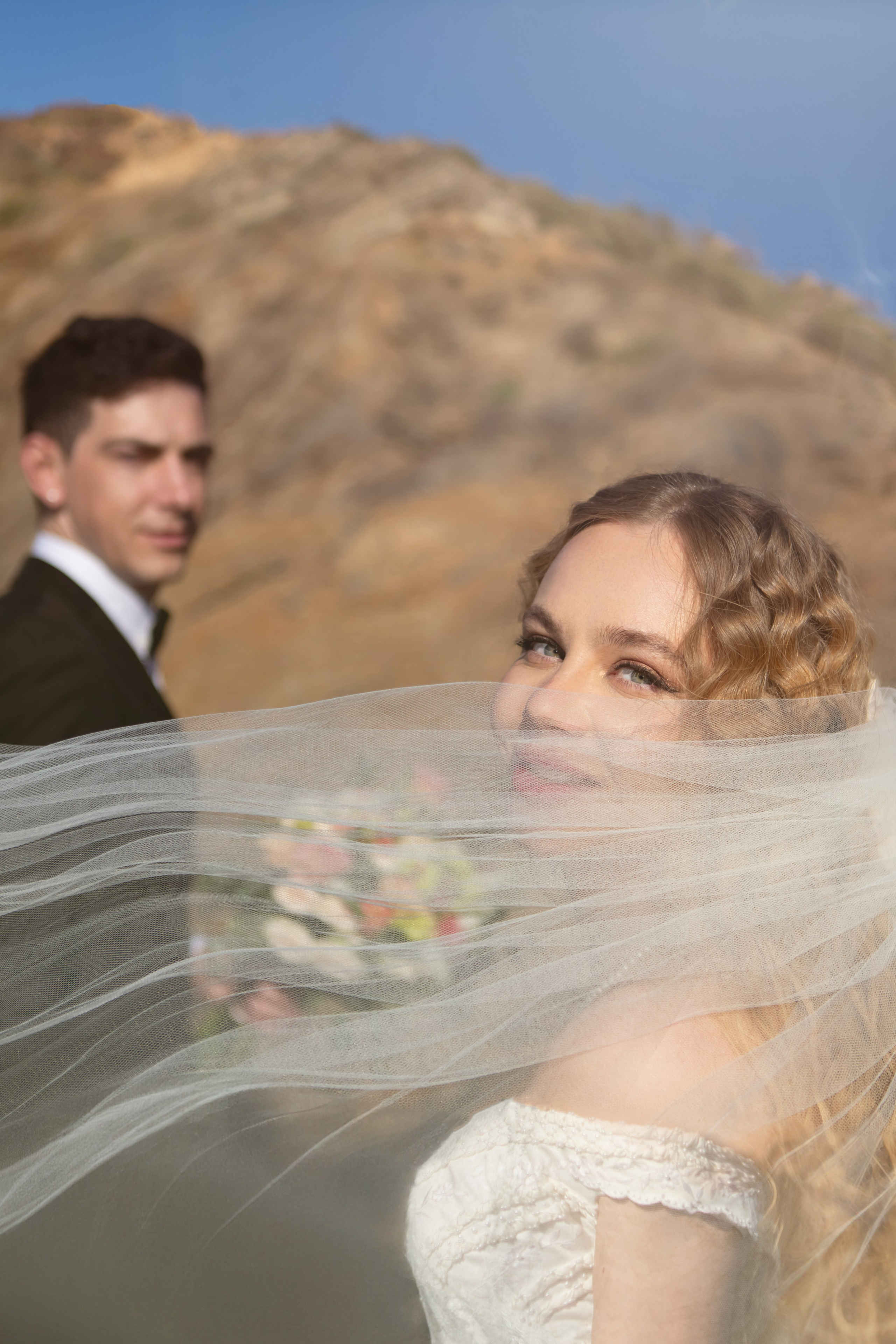 Romantic couple portrait during a destination wedding