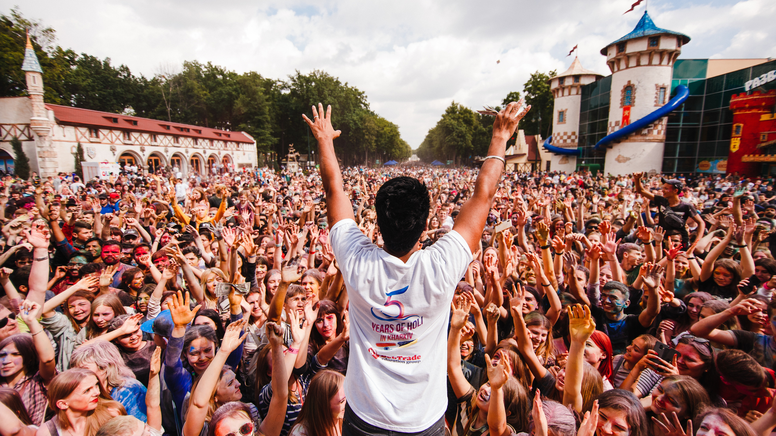 Фестиваль красок в Центральном парке
