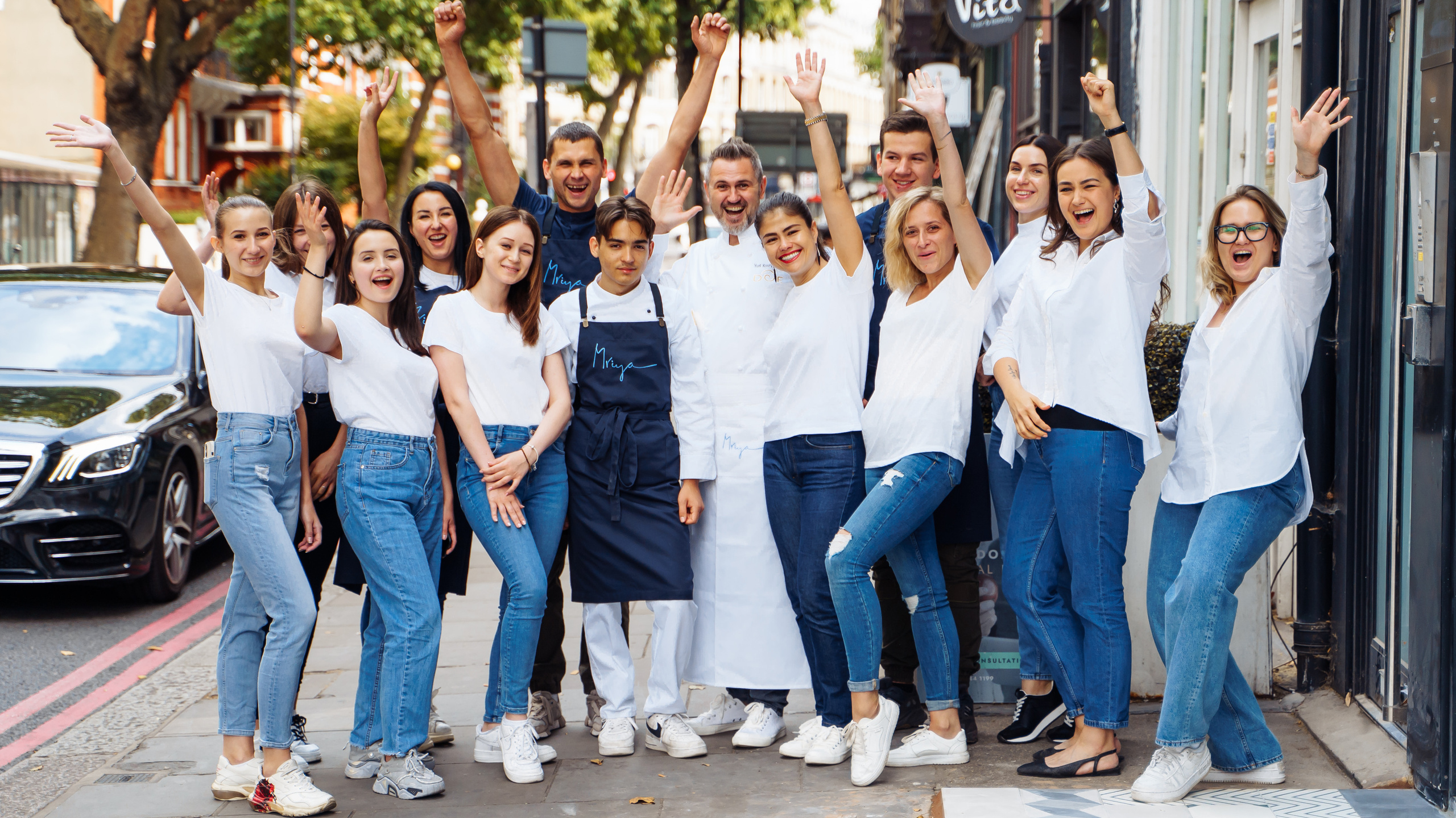 “Mriya” restaurant staff. London