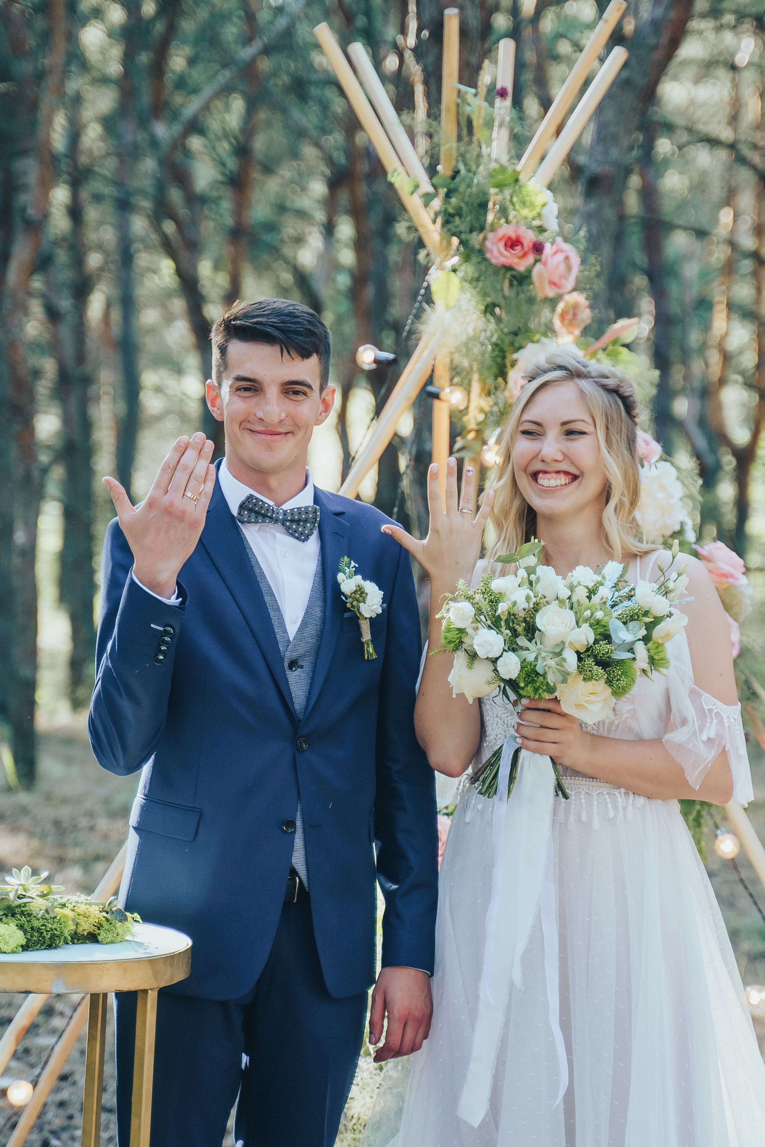 Forest wedding. Maria and Oleksandr. Photographer in London Daria Agafonova