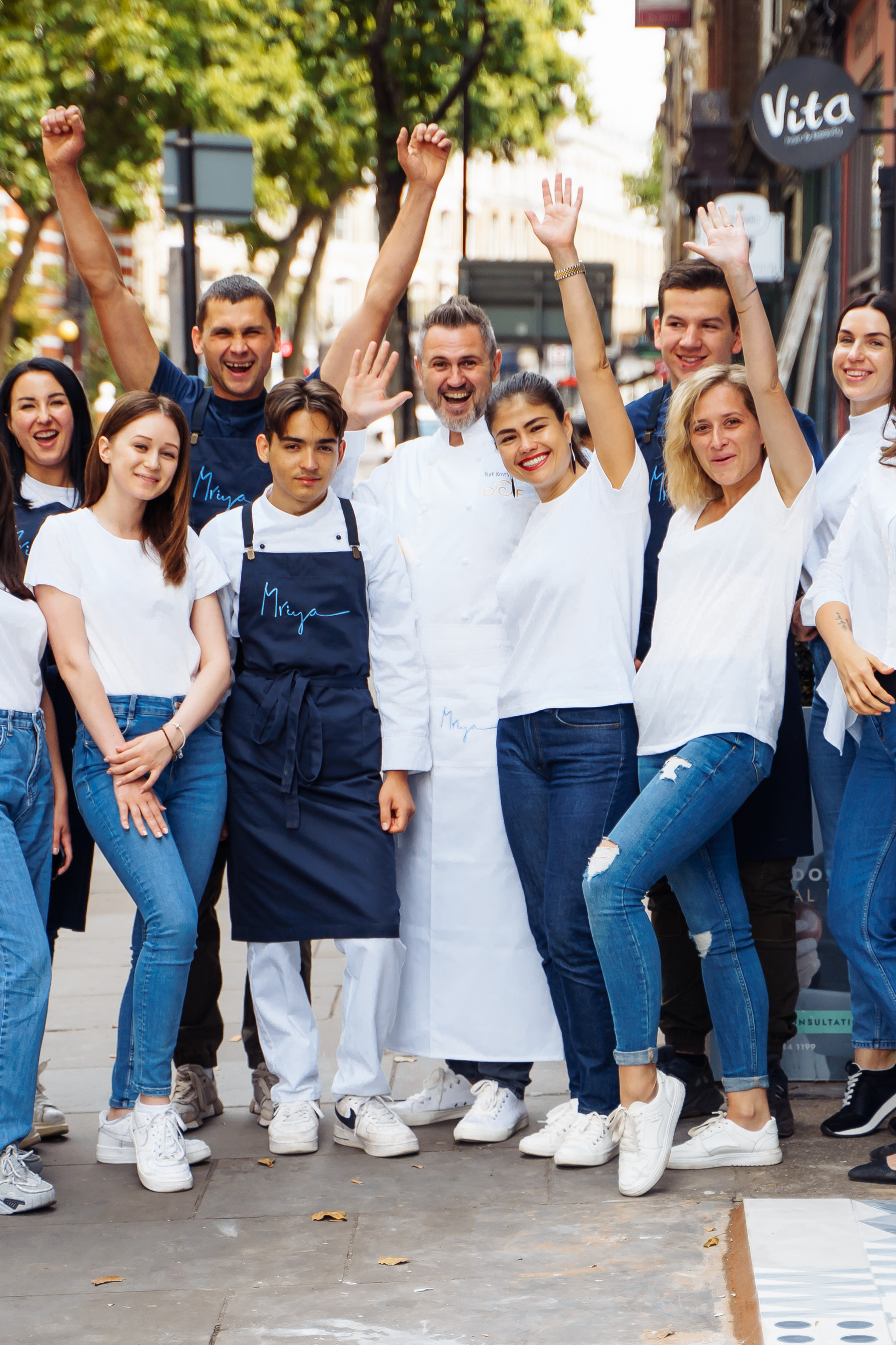 “Mriya” restaurant staff. London. Photographer in London Daria Agafonova