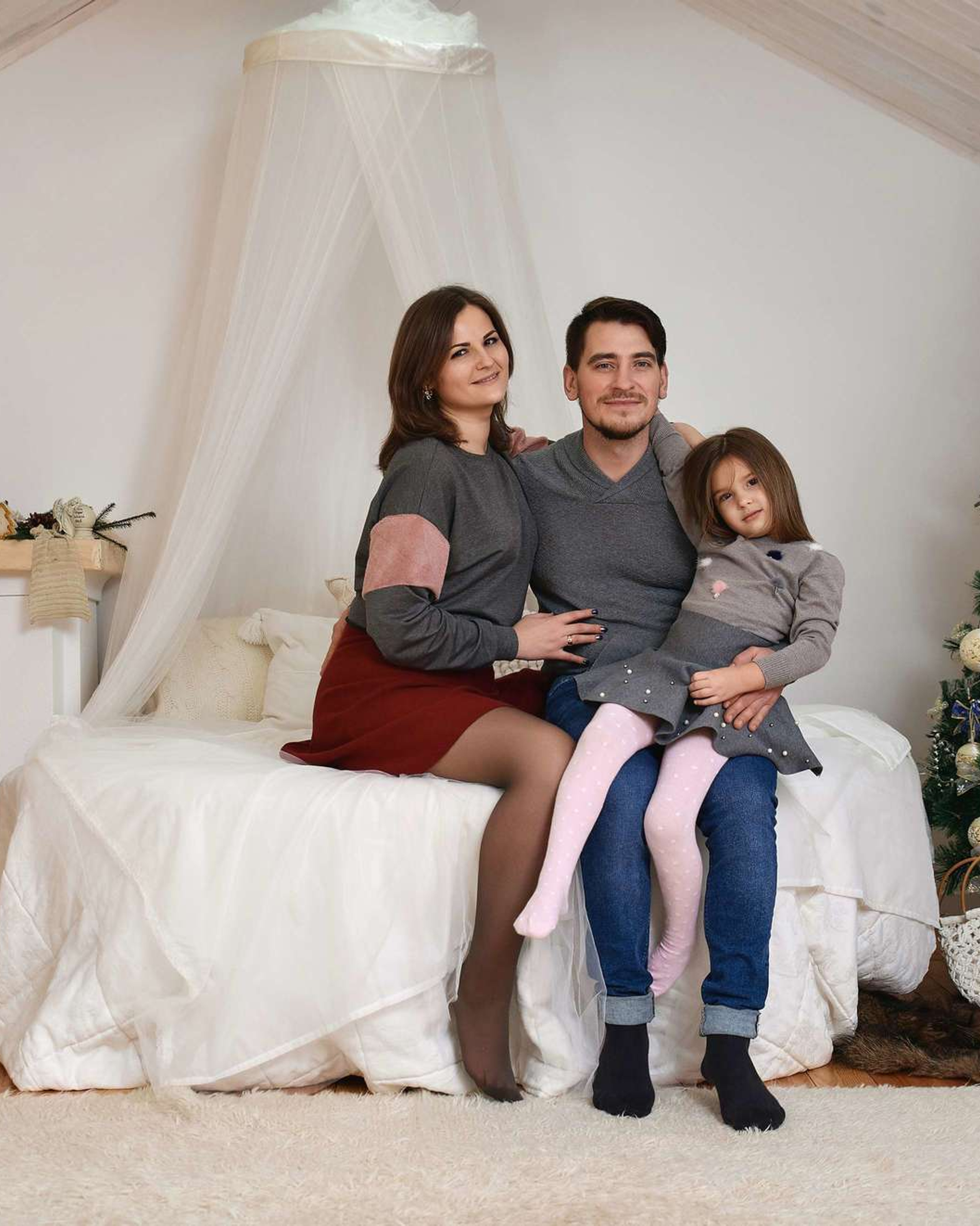 Новорічна зйомка, студія Family