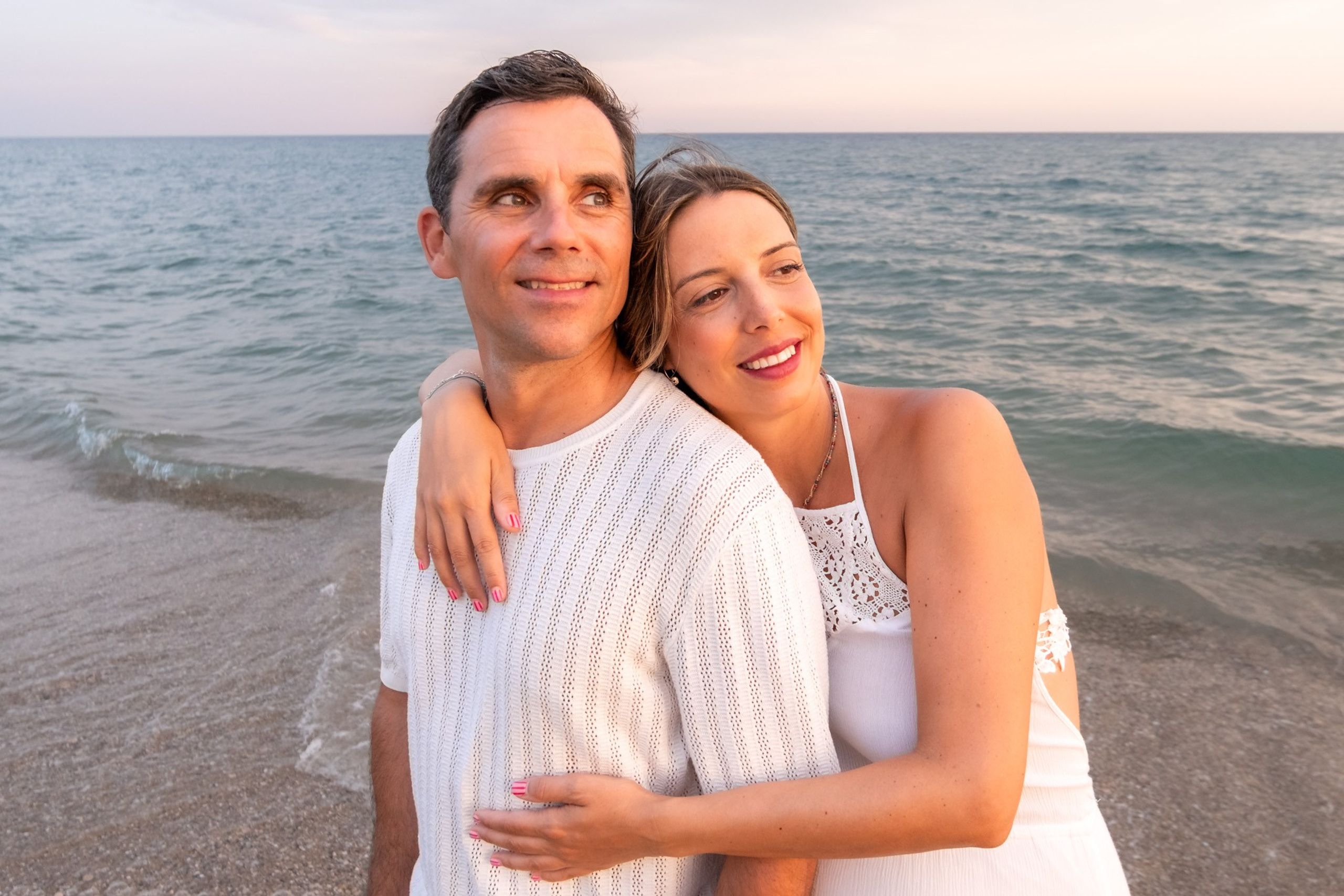 Sesión embarazo en la playa