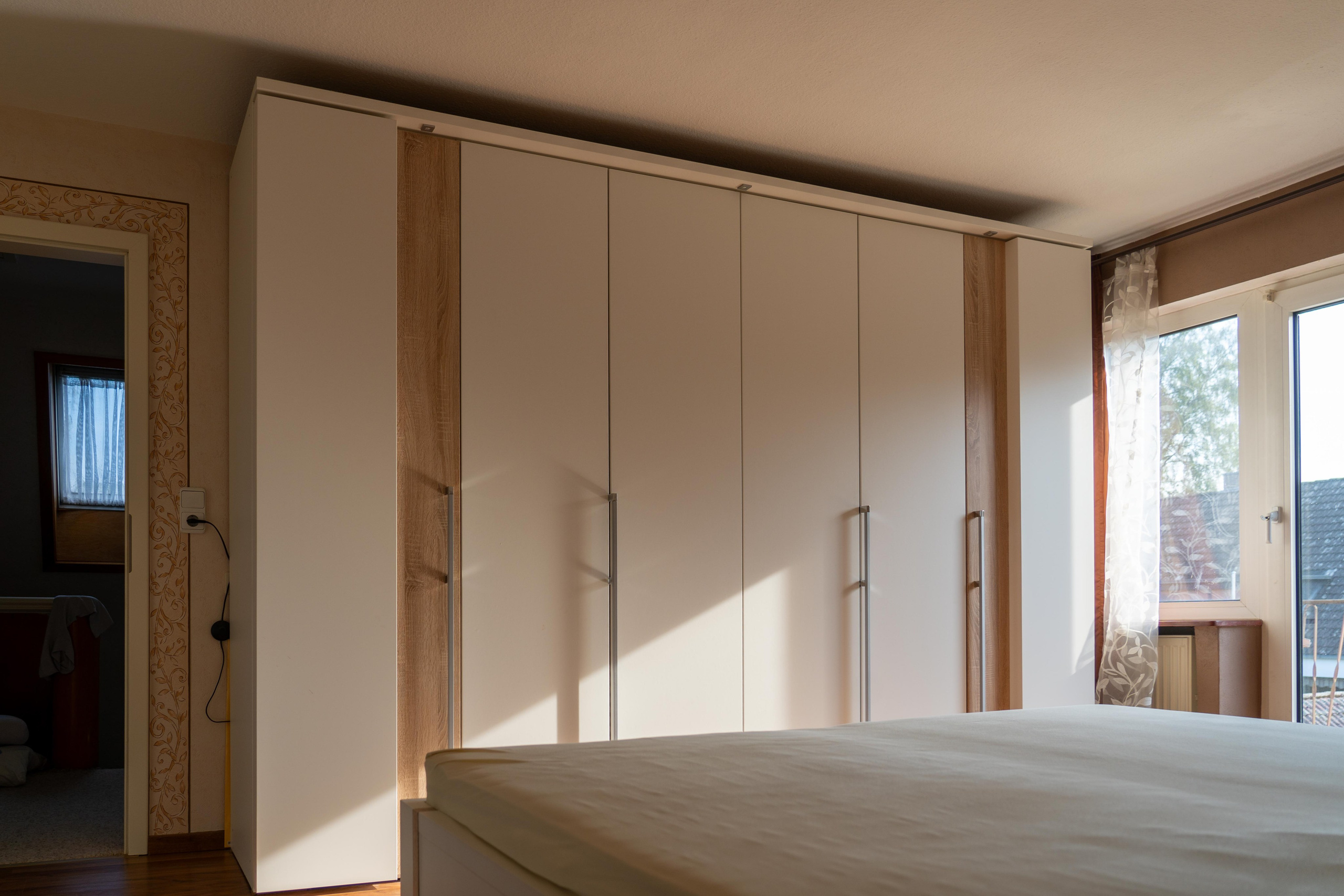 Schlafzimmer Rotenburg Kleiderschrank Doppelbett Immobilienfotografie Niedersachsen