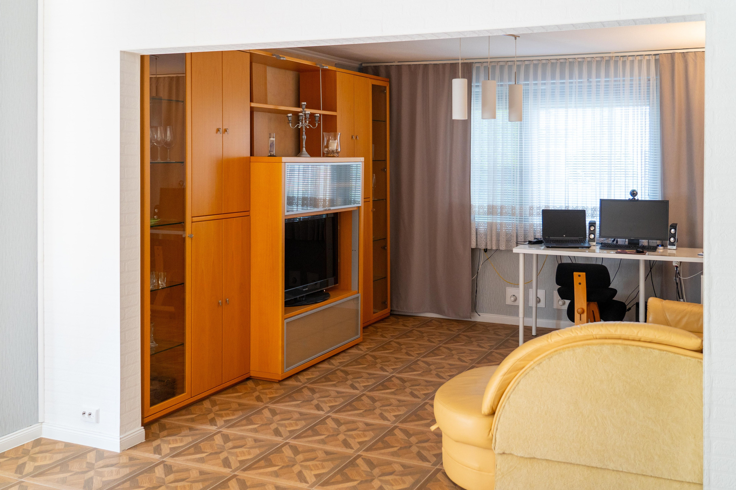 Wohnzimmer Rotenburg Arbeitsbereich TV-Möbel Immobilienfotografie Niedersachsen