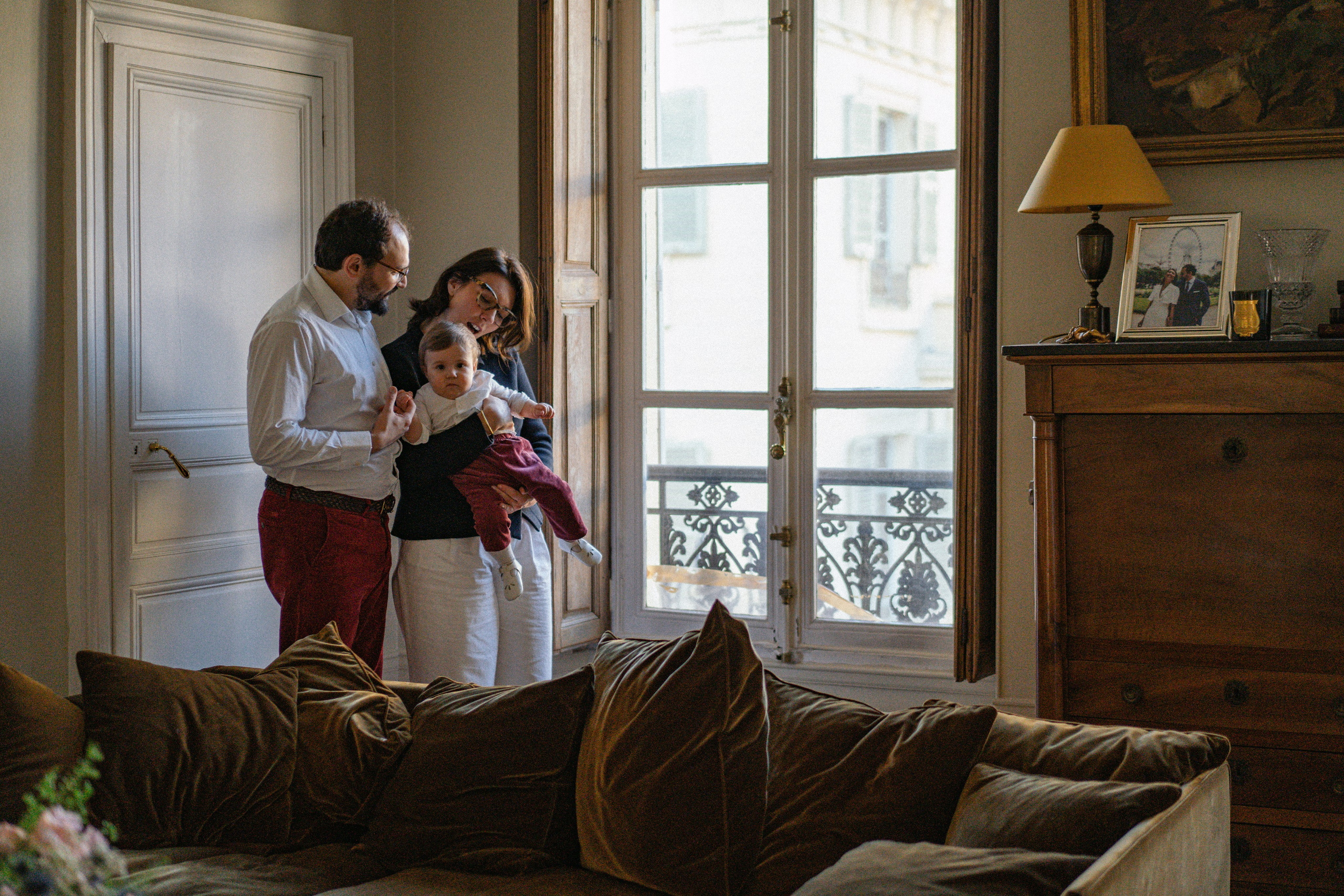 Домашняя семейная съемка в Париже