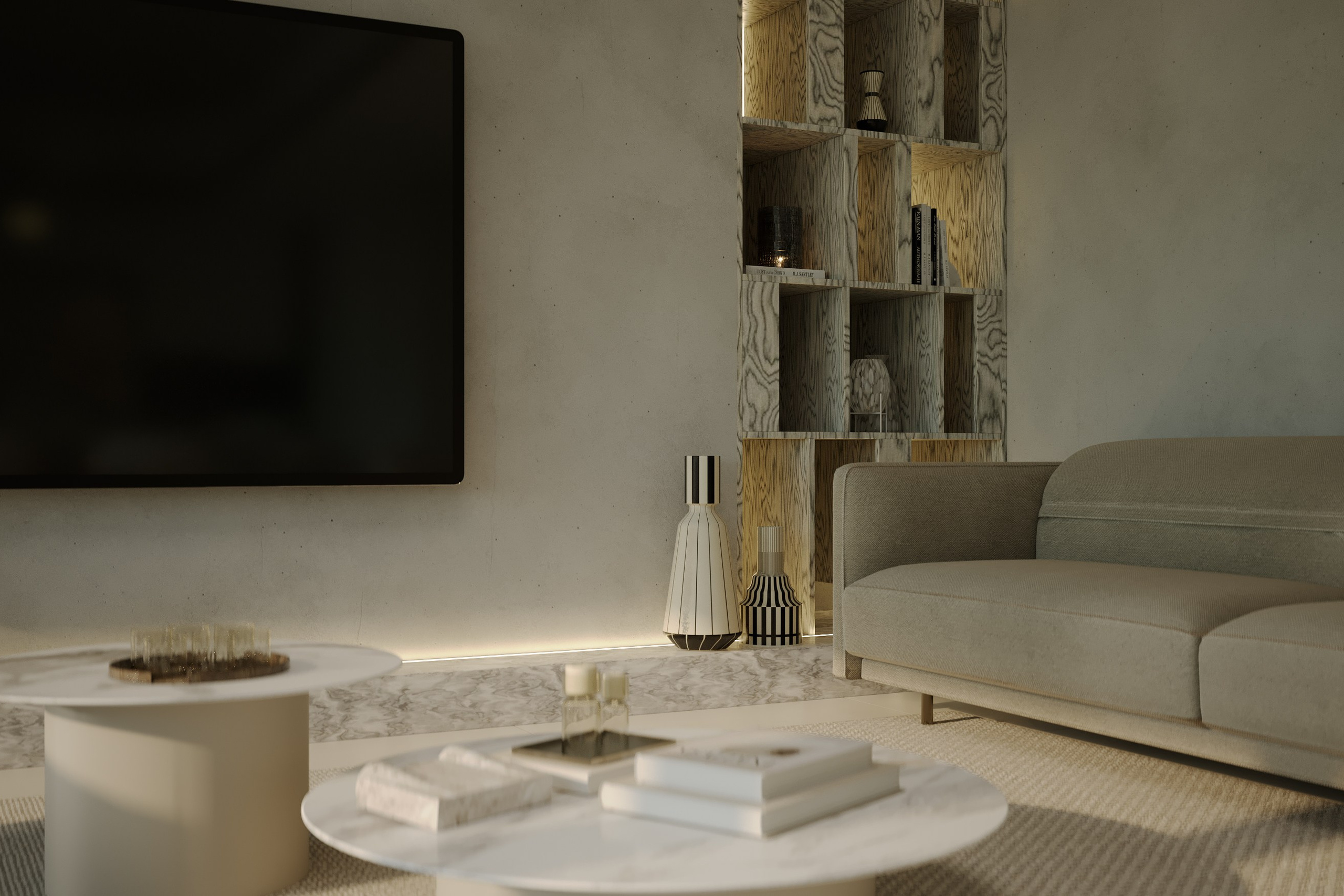 OBÝVACÍ POKOJ S JÍDELNOU A KUCHYNÍ