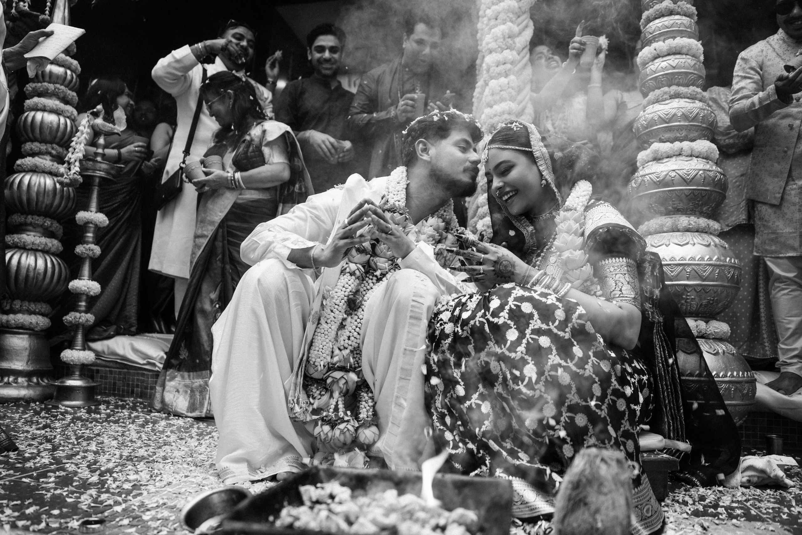 Arti & Akshay. Wedding and Family photographer in india