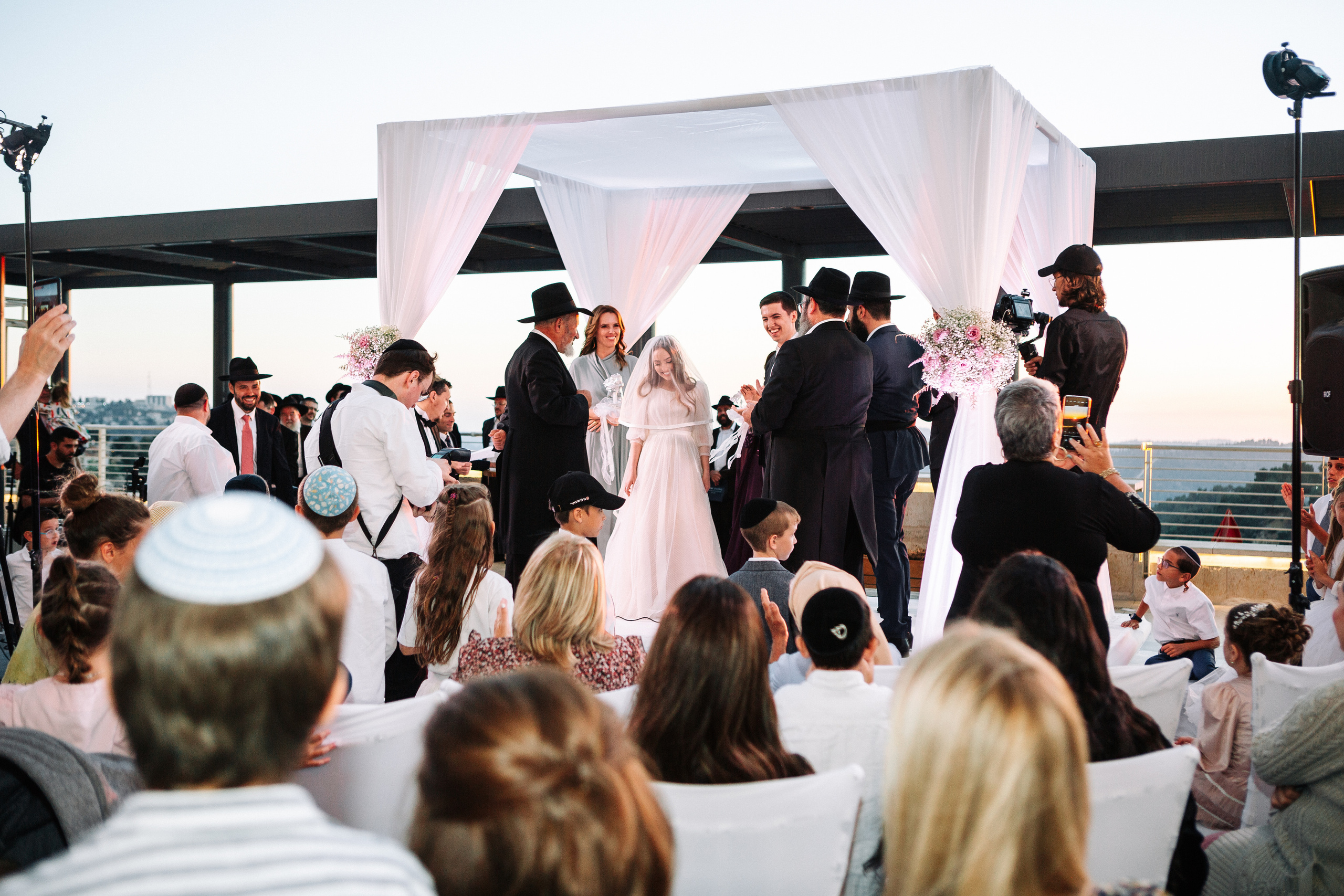 Sunset wedding in Jerusalem