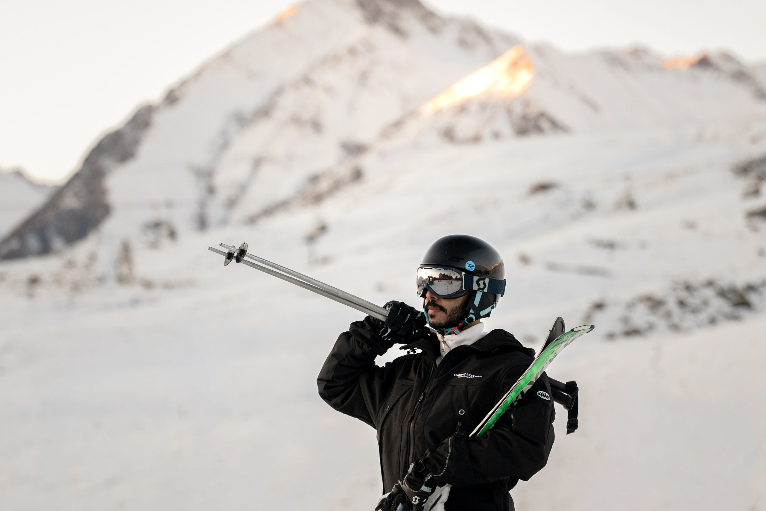Лыжная фотосессия в горах. Фотограф Анталия Кемер Белек Сиде Каш Алания