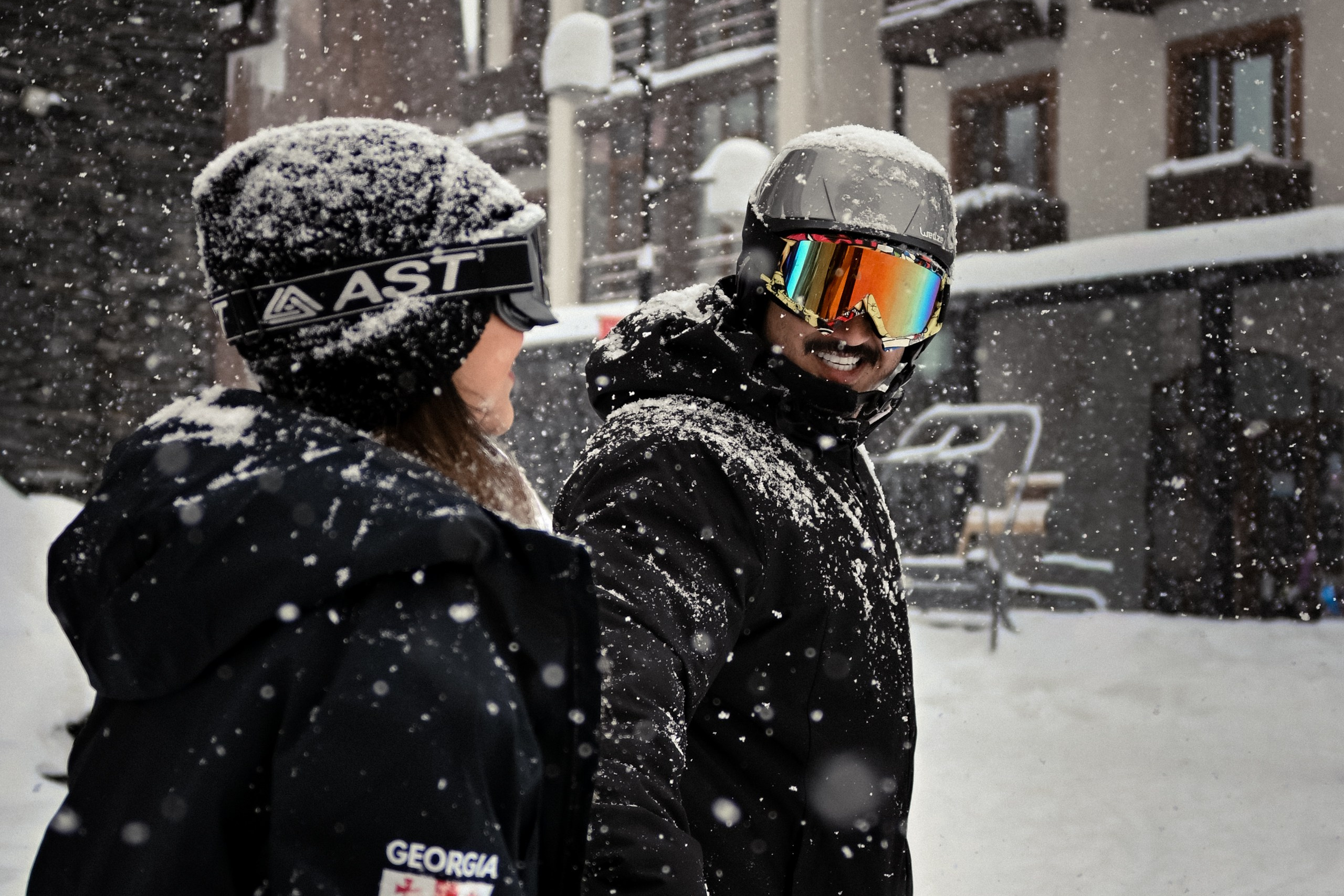 Лыжная фотосессия в горах. Фотограф Анталия Кемер Белек Сиде Каш Алания