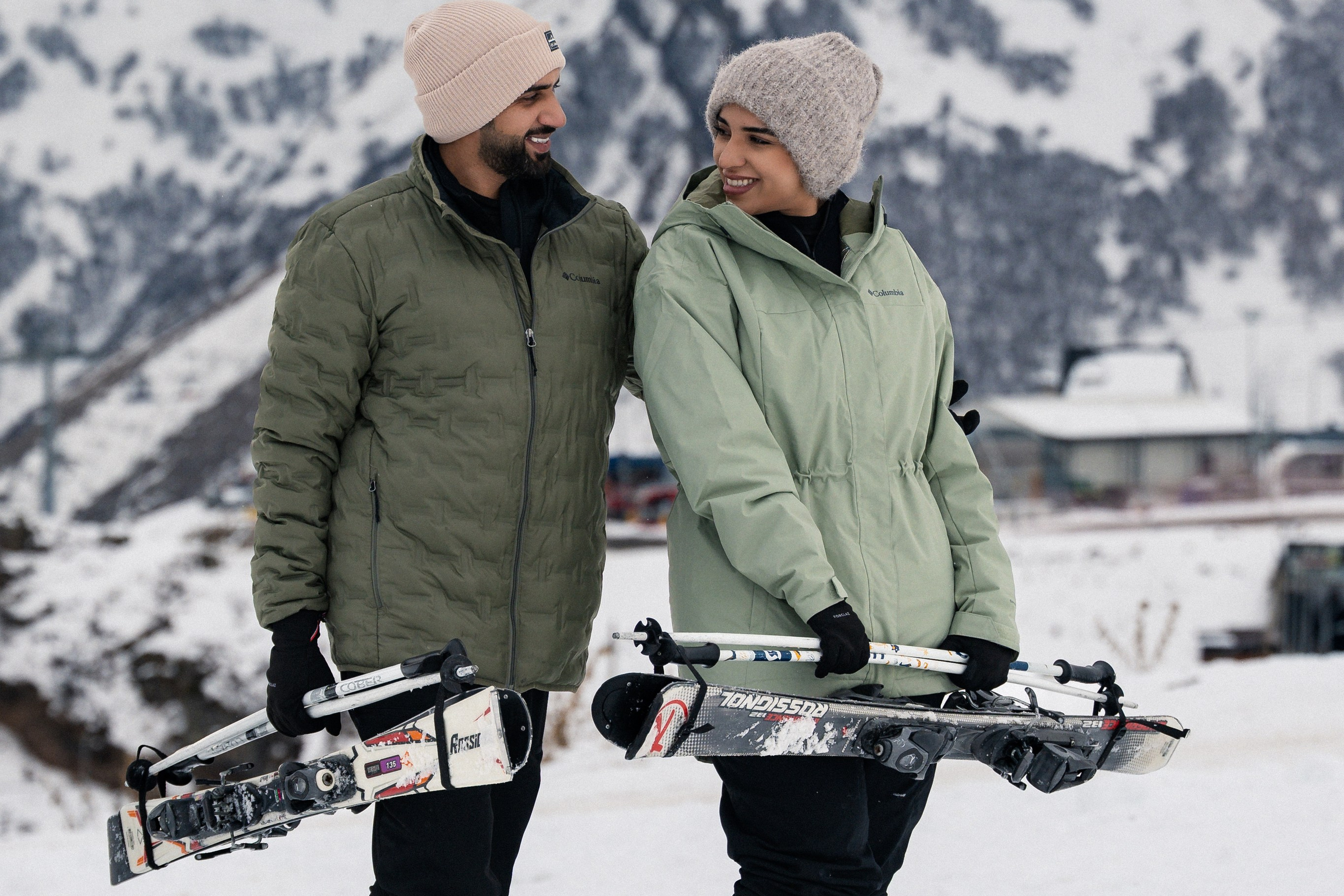 Лыжная фотосессия в горах. Фотограф Анталия Кемер Белек Сиде Каш Алания