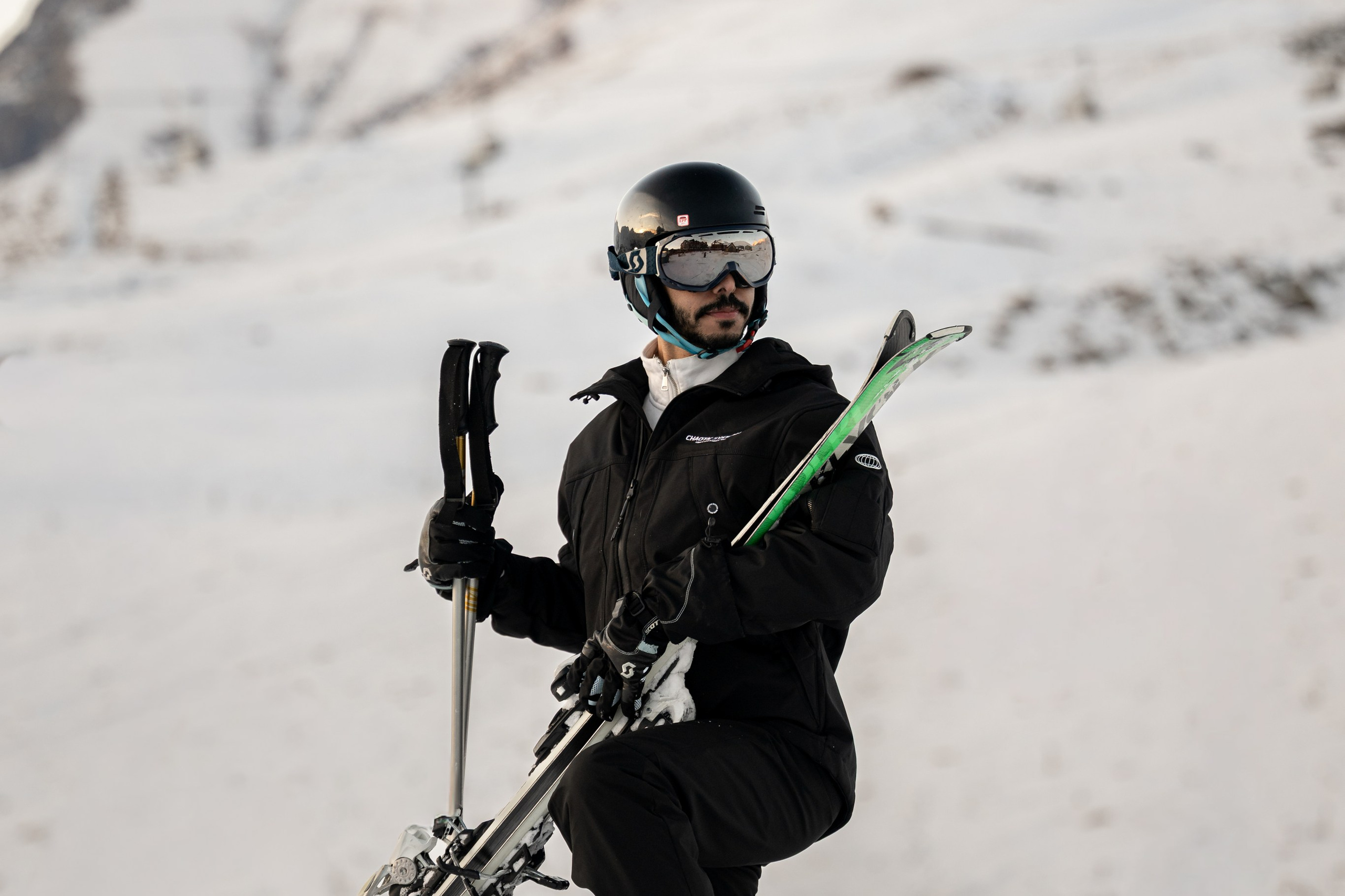 Лыжная фотосессия в горах. Фотограф Анталия Кемер Белек Сиде Каш Алания