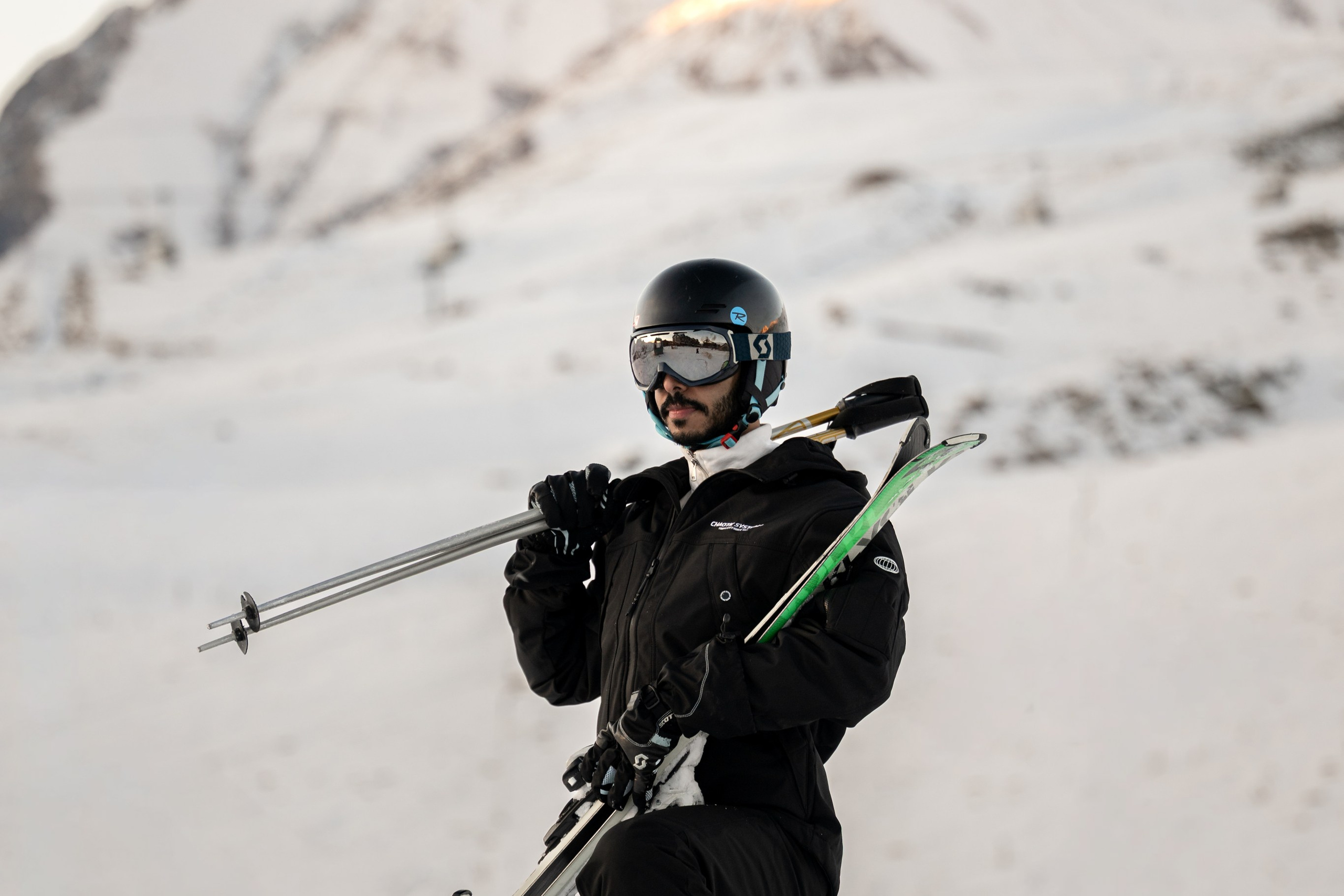 Лыжная фотосессия в горах. Фотограф Анталия Кемер Белек Сиде Каш Алания
