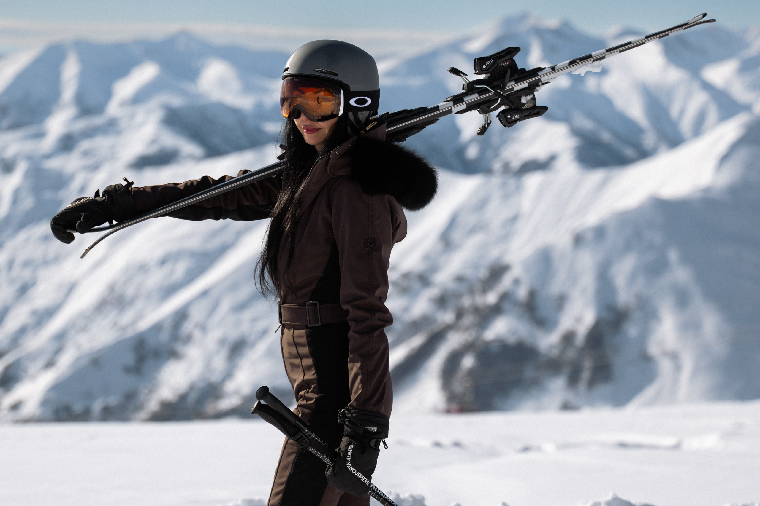 Лыжная фотосессия в горах. Фотограф Анталия Кемер Белек Сиде Каш Алания