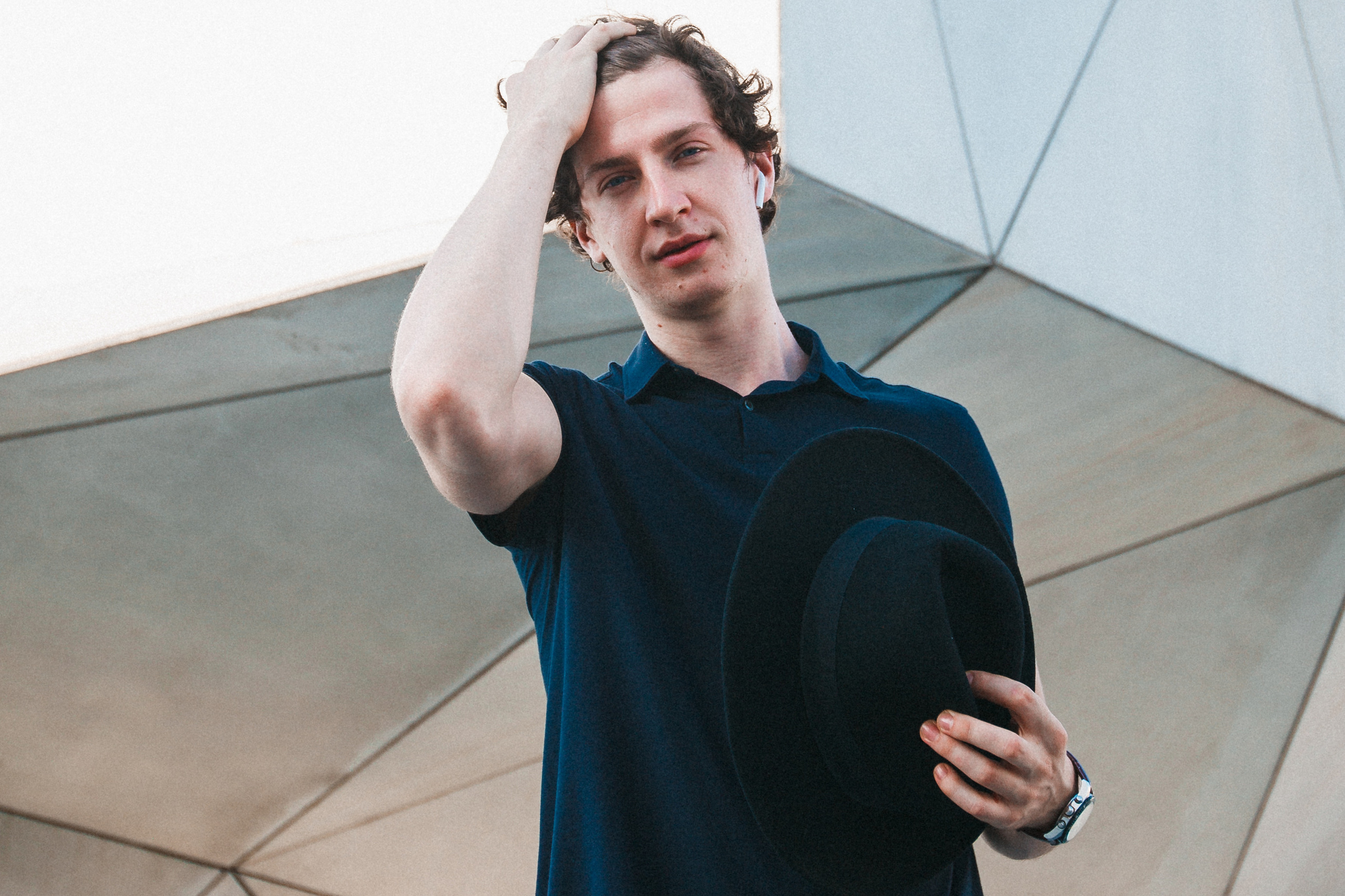 MEN portrait shoot. Gragory, (Tel Aviv Art Museum). Photographer and videographer in Tel Aviv Mary Pann