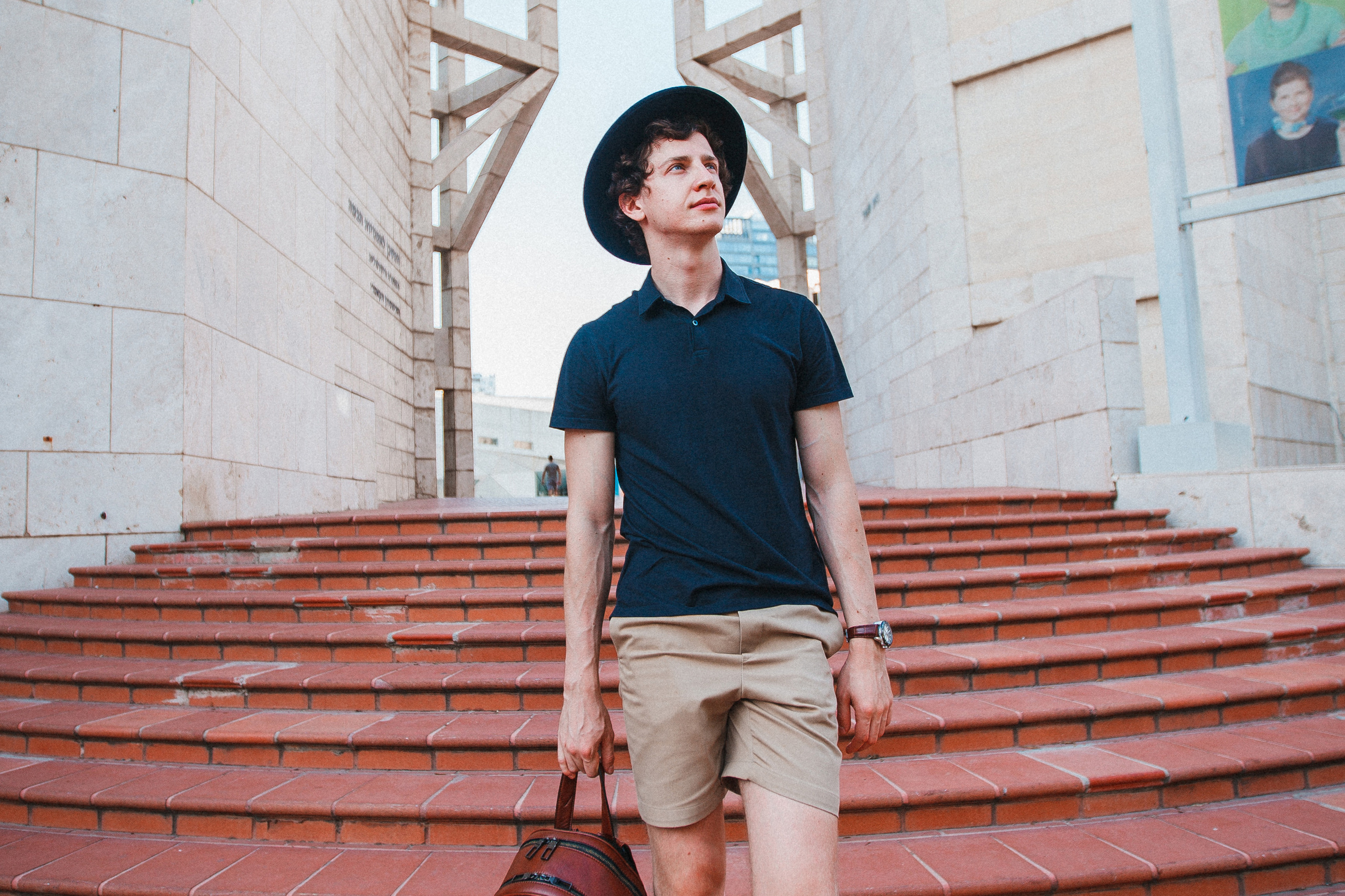 MEN portrait shoot. Gragory, (Tel Aviv Art Museum). Photographer and videographer in Tel Aviv Mary Pann