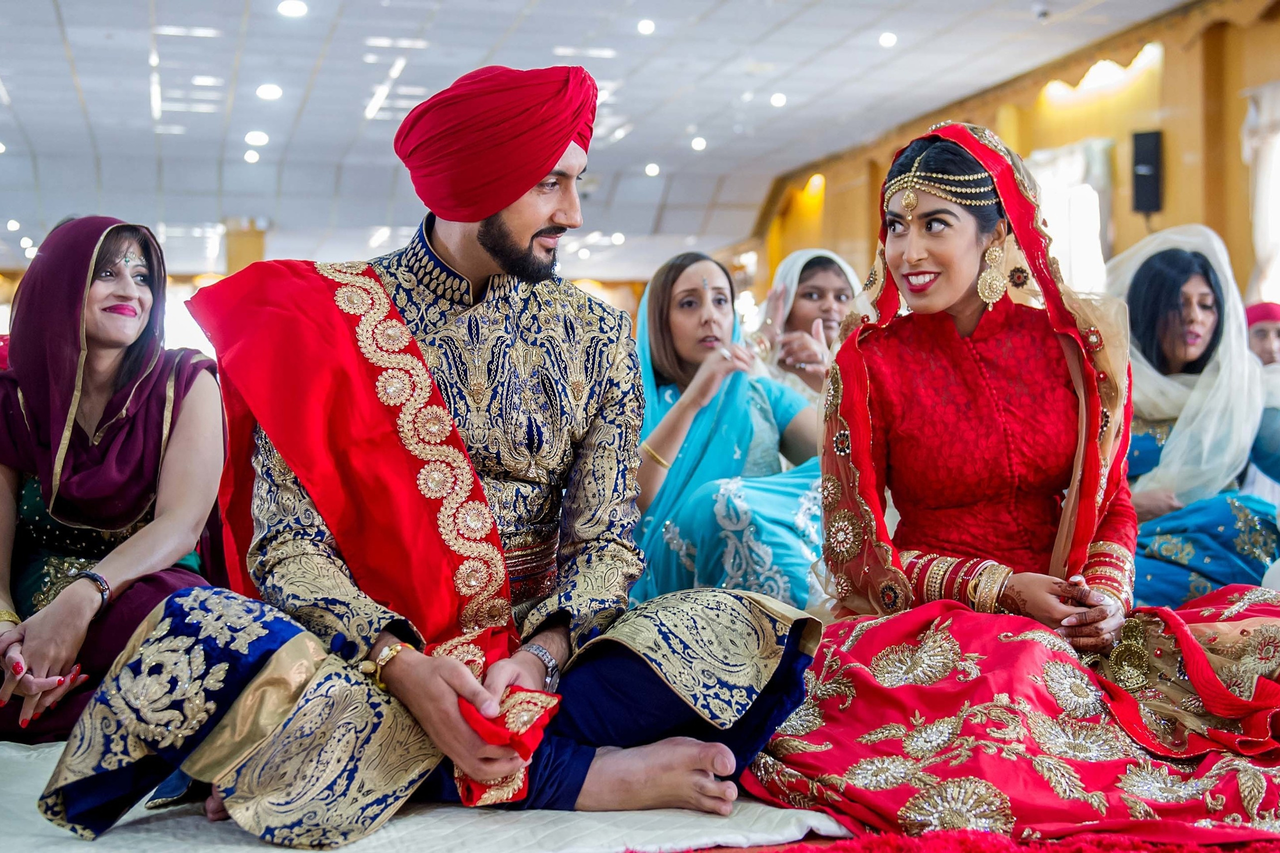 Wedding Gurdwara Sri Guru Singh Sabha Southall London UK Nikon D850 Sikh religious ceremony