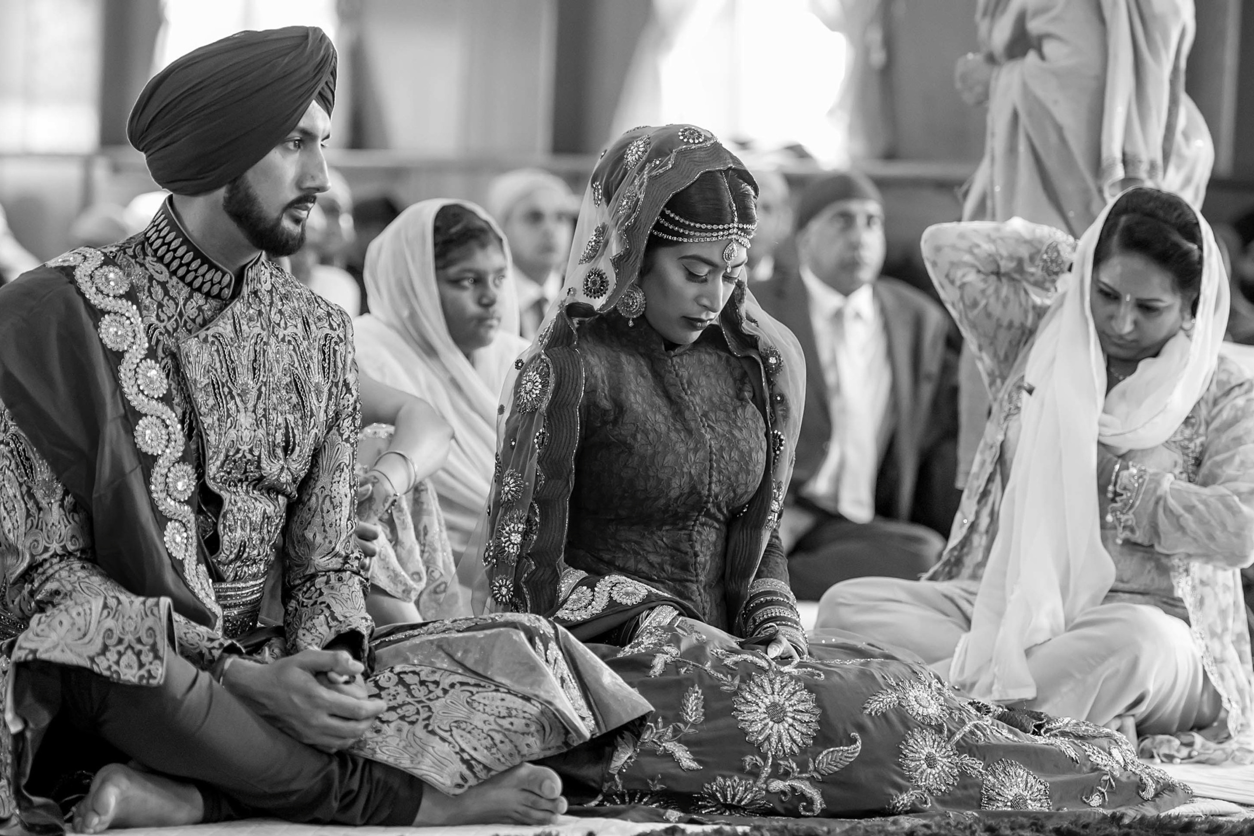 Wedding Gurdwara Sri Guru Singh Sabha Southall London UK Nikon D850 Sikh religious ceremony