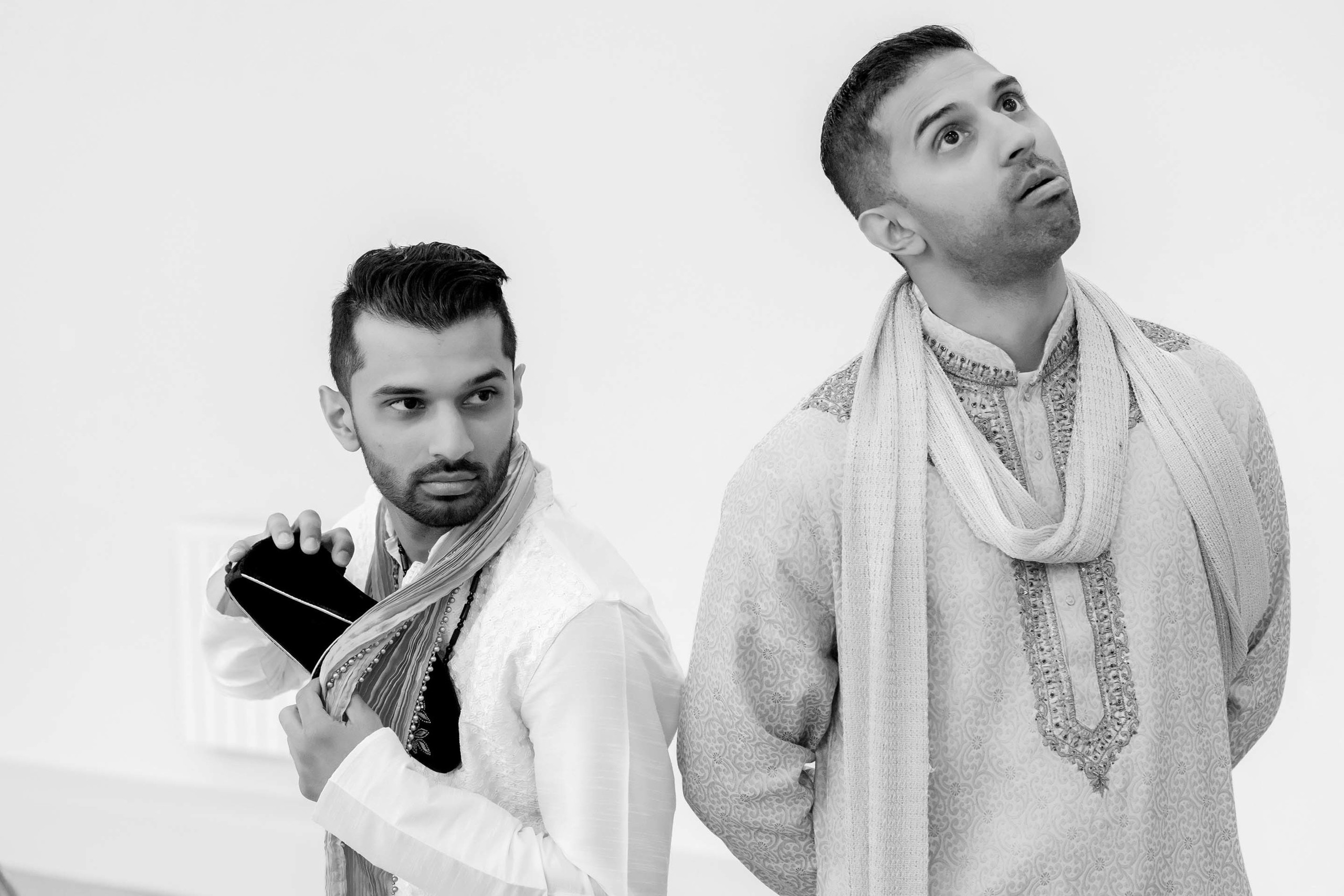  Wedding photographer Ladywood Estate: Country House Wedding Venue Leciester UK  Nikon D850 Groomsmen stealing groom's shoe