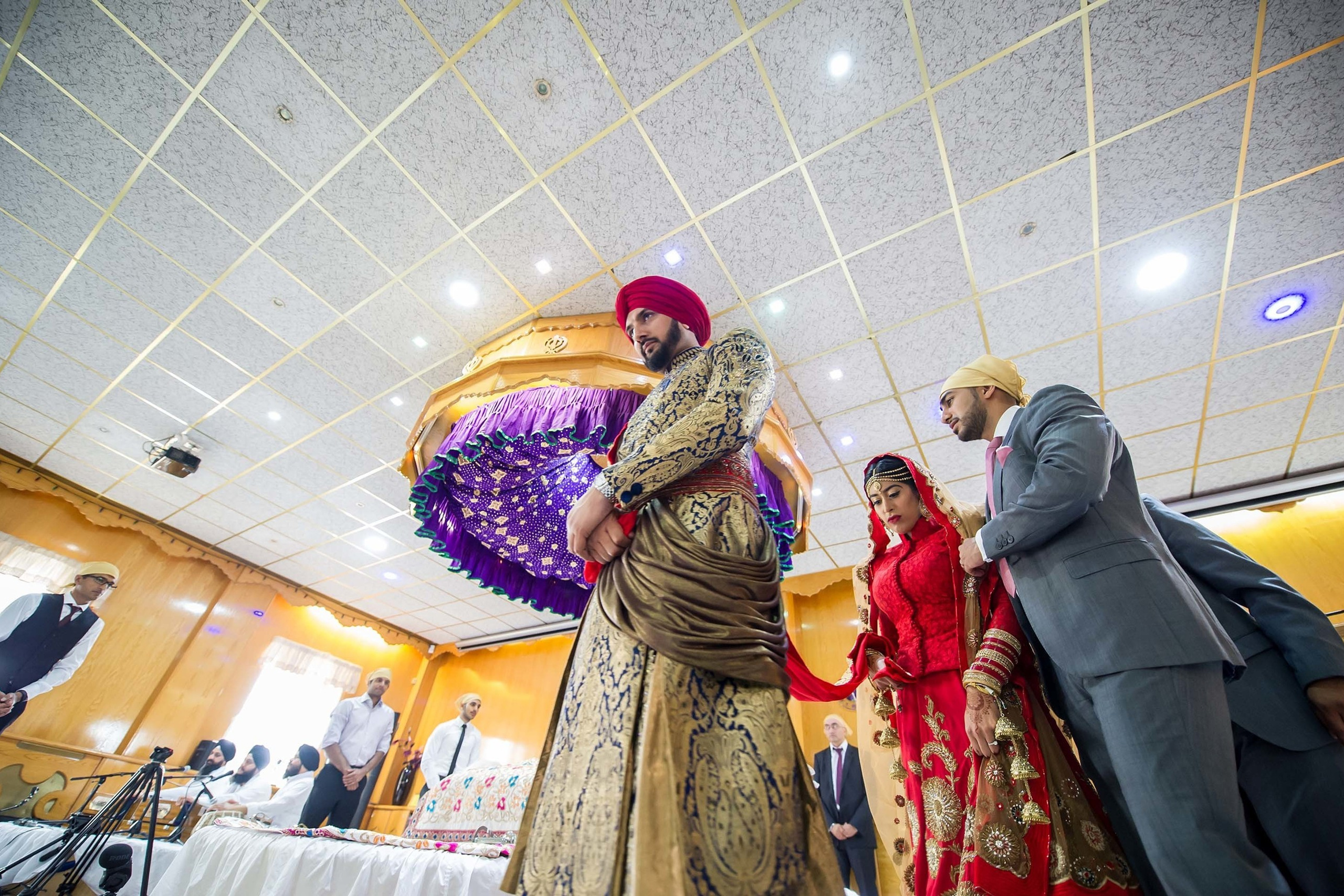 Wedding Gurdwara Sri Guru Singh Sabha Southall London UK Nikon D850 Sikh religious ceremony
