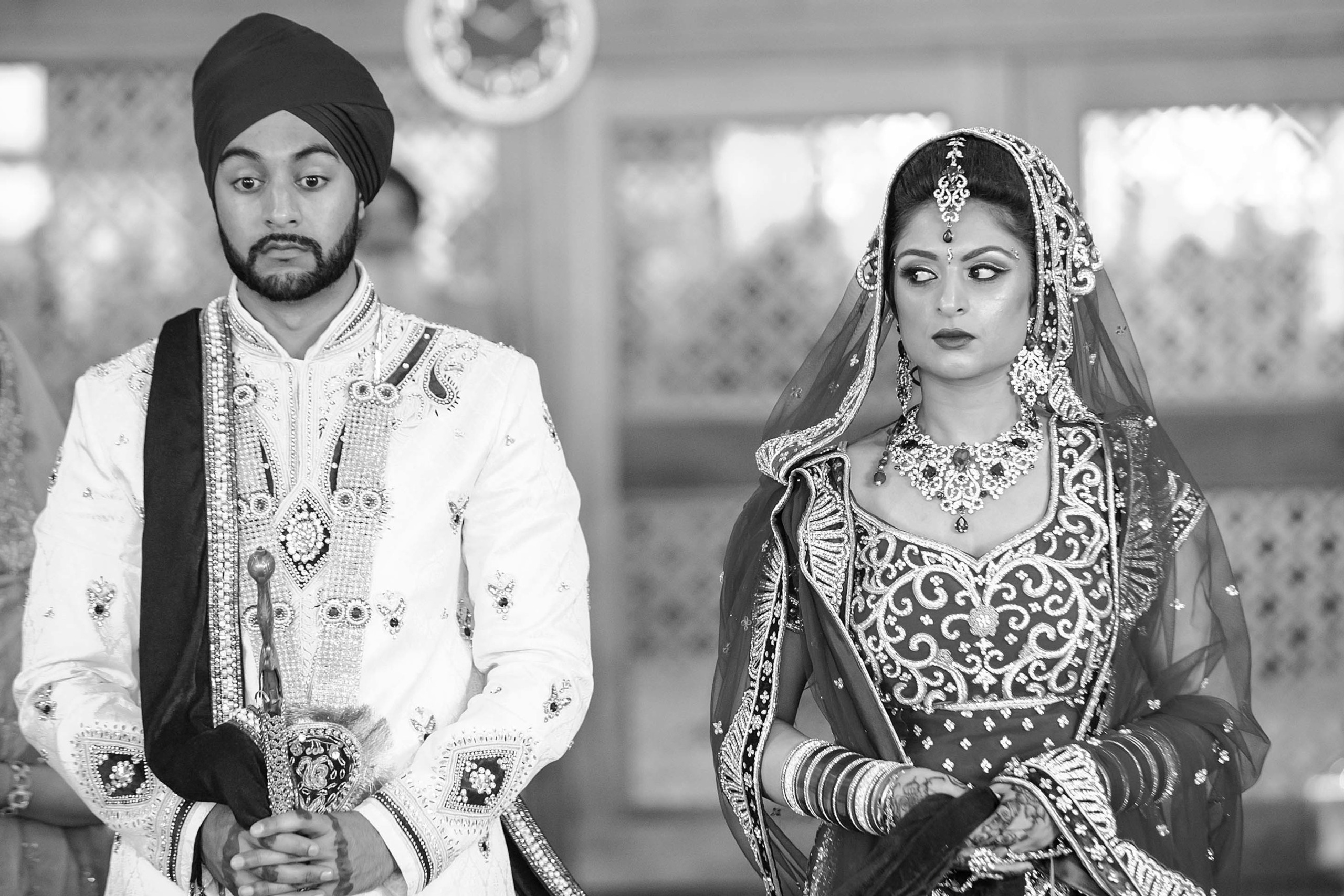 Wedding photographer Gurdwara Sri Guru Singh Sabha Southall London UK Nikon D850 Sikh wedding Religious ceremony