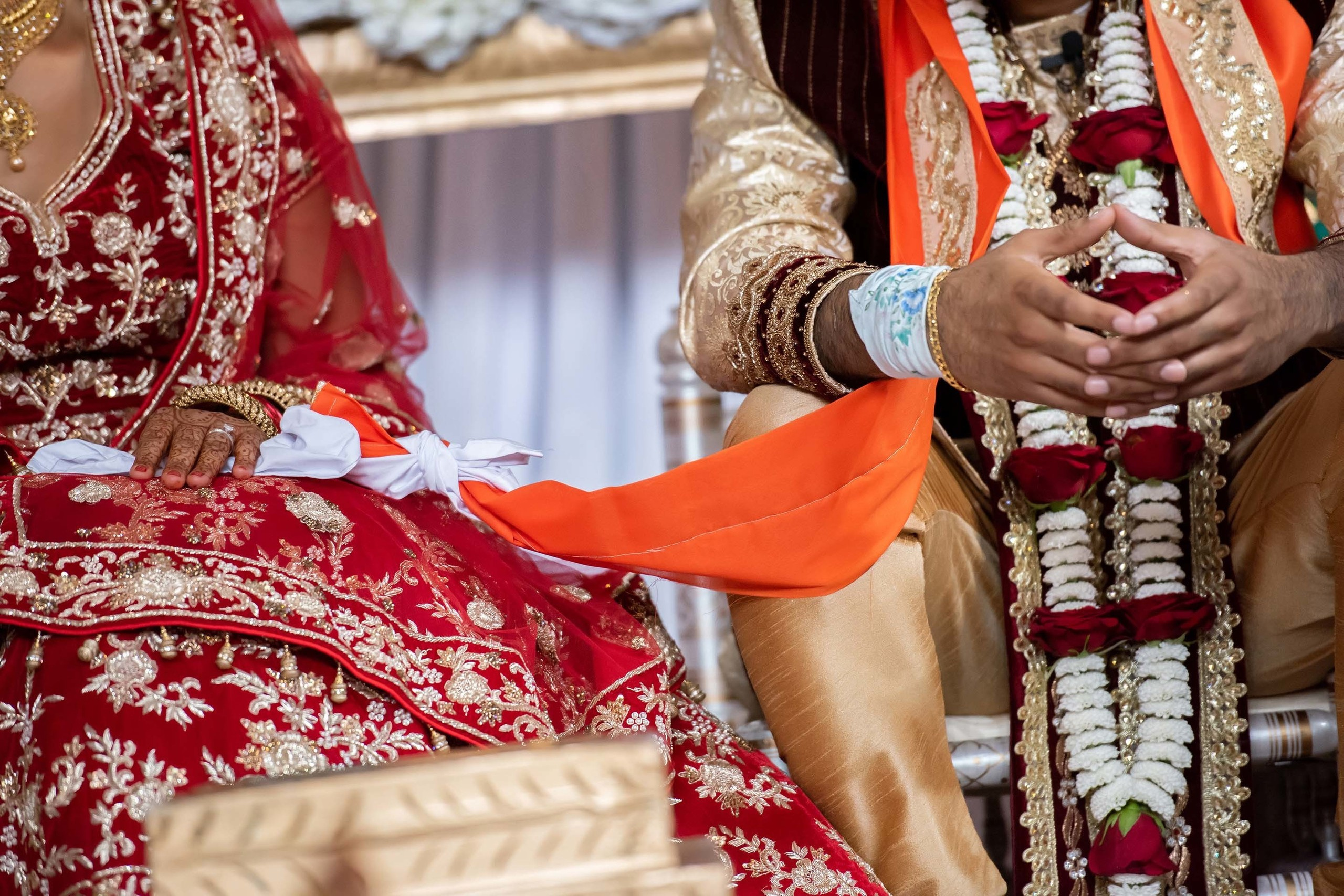 Wedding photographer London Heathrow Marriott Hotel, UK Nikon D850 Asian wedding religious ceremony